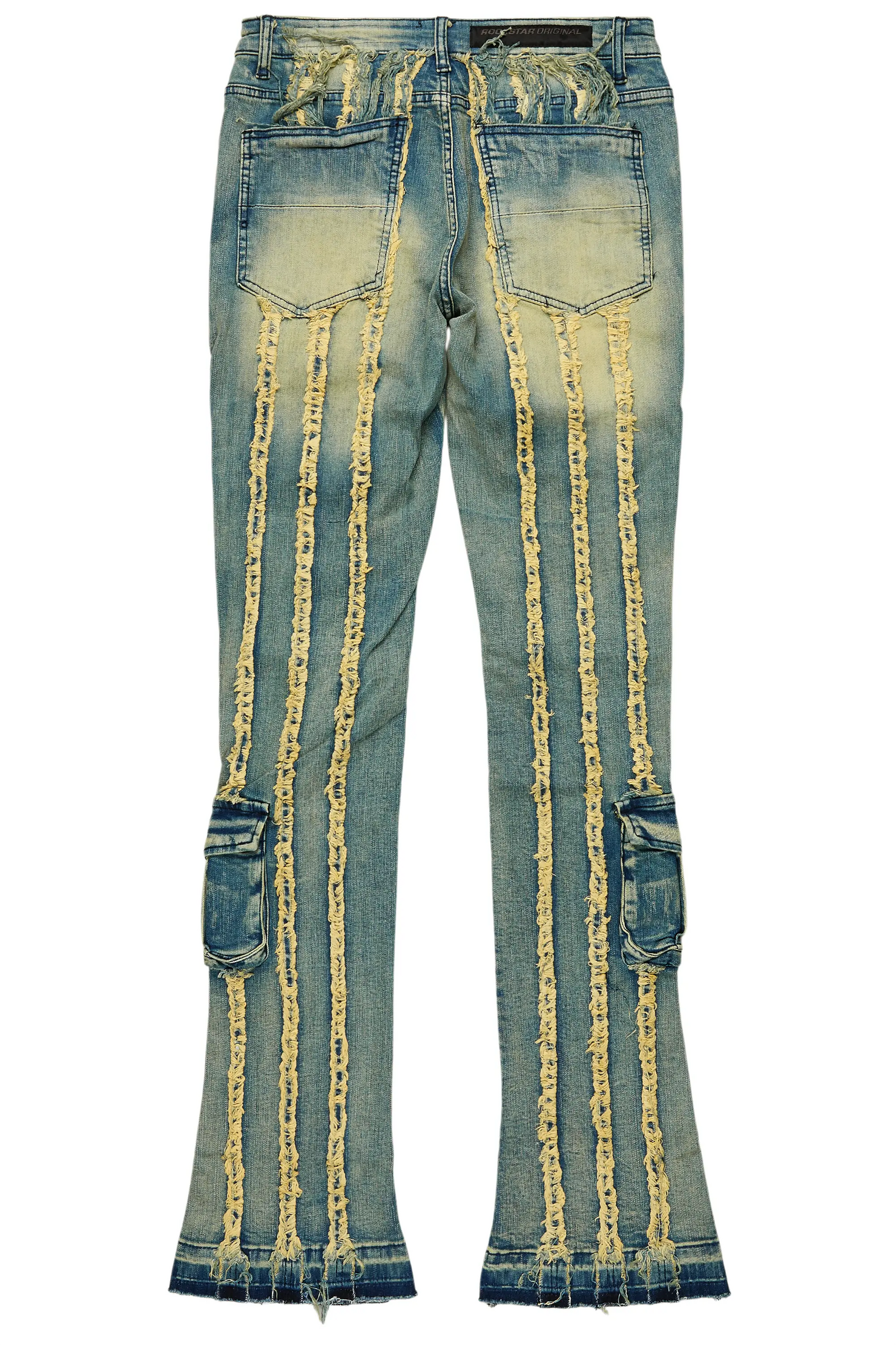 Frey Blue Stacked Flare Jean