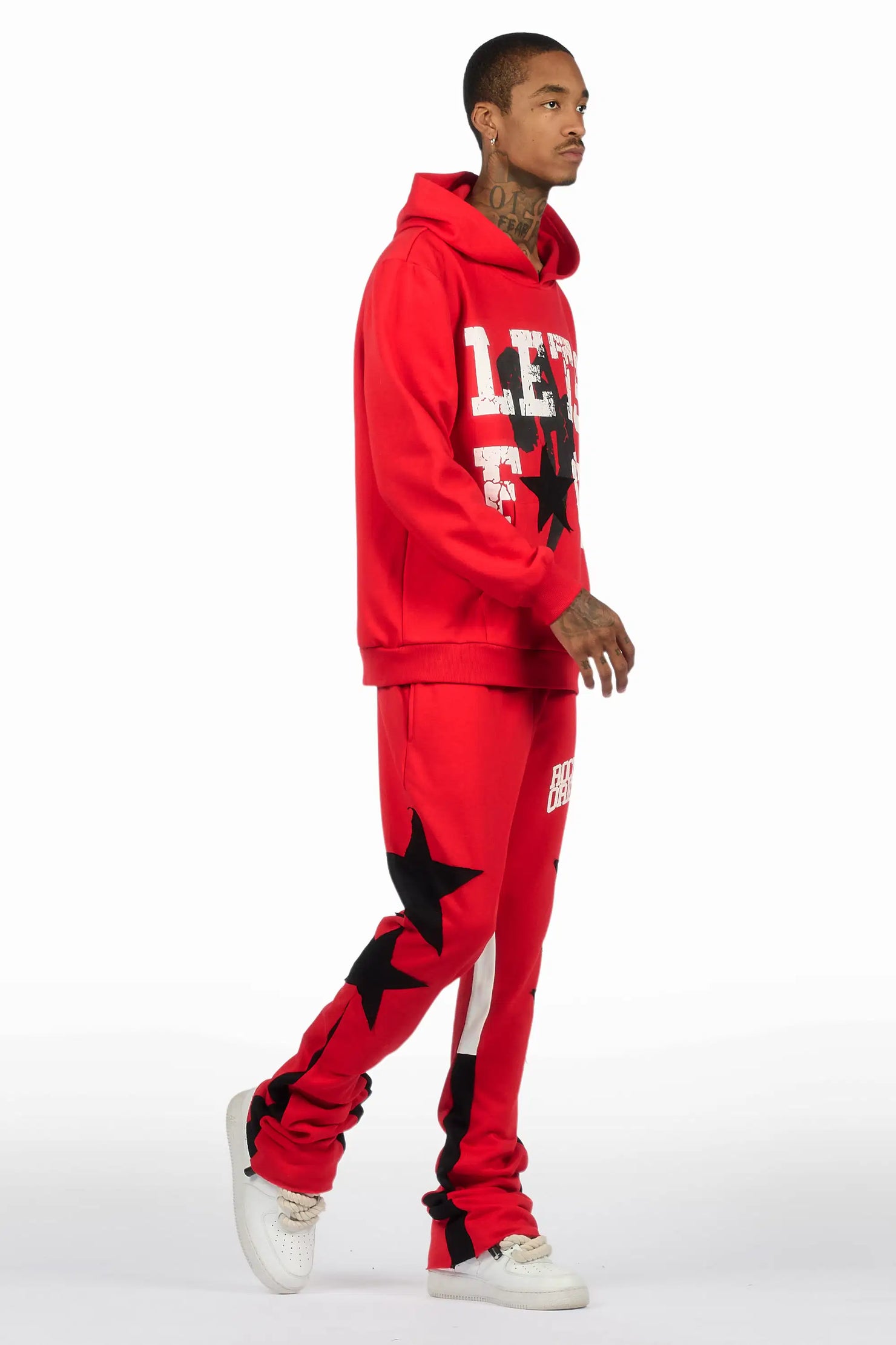 Pacino Red Stacked Track Set