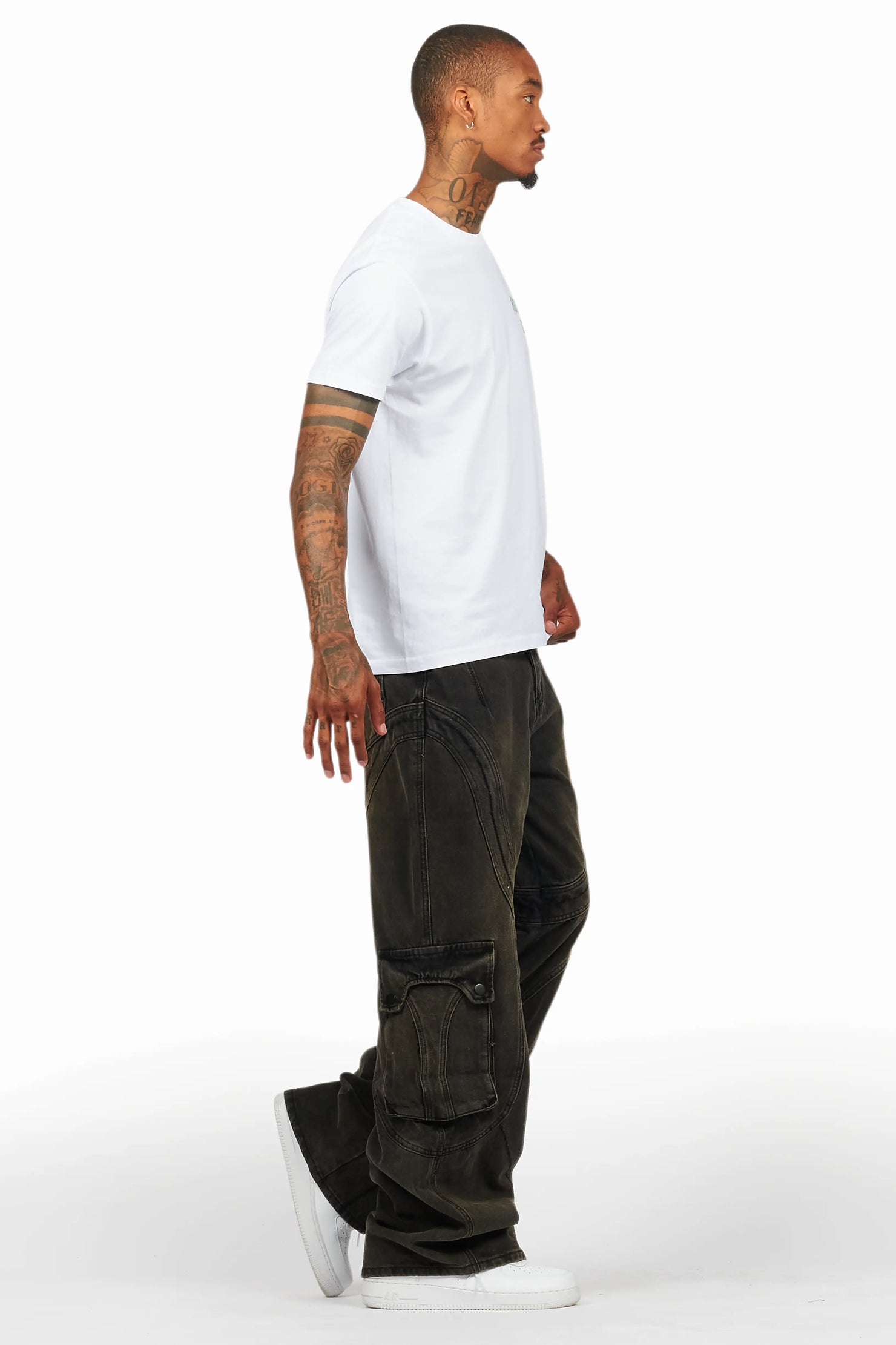 Denmot Dark Grey Baggy Fit Jean