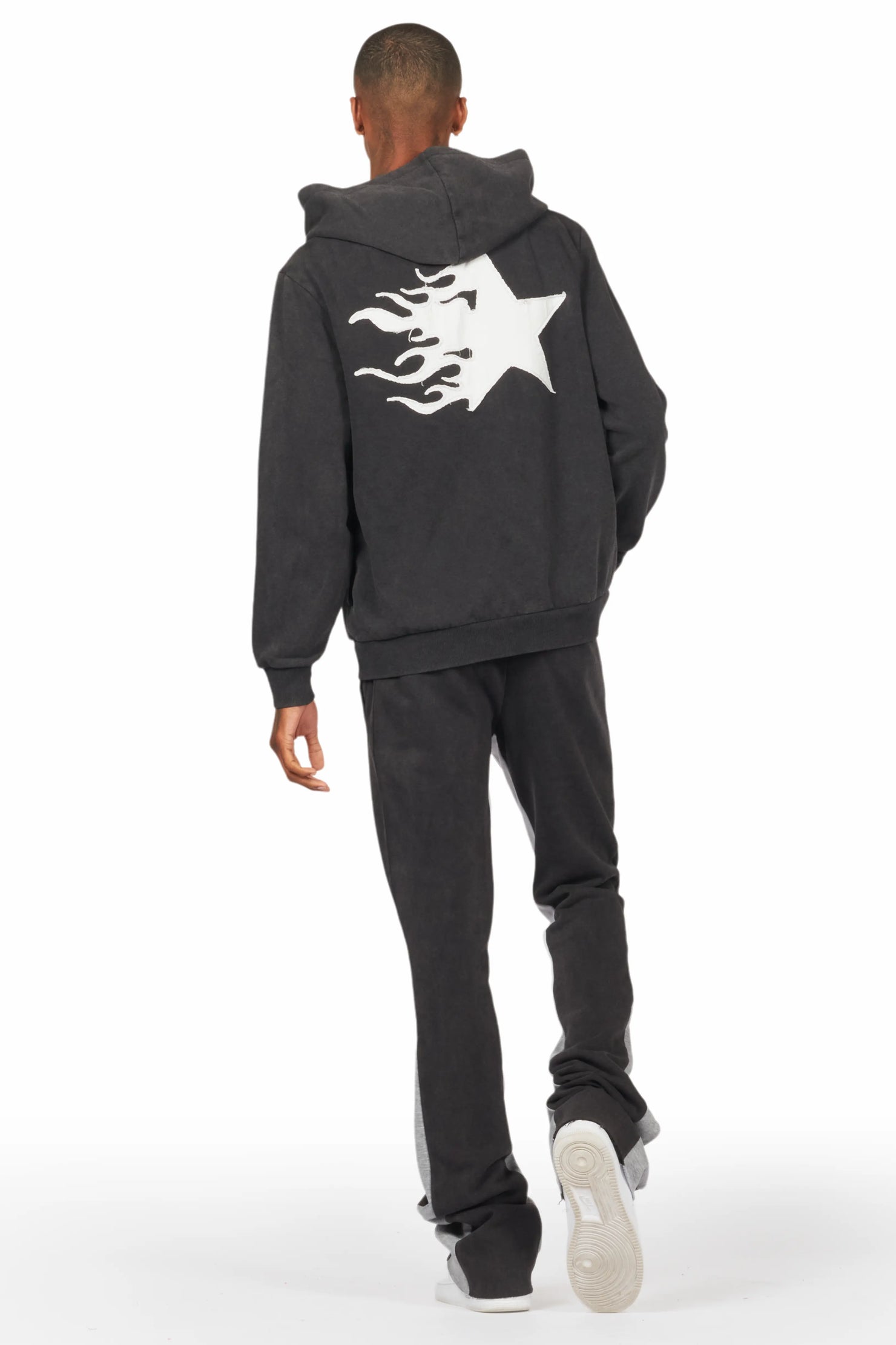 Pluton Black Patchwork Stacked Track Set