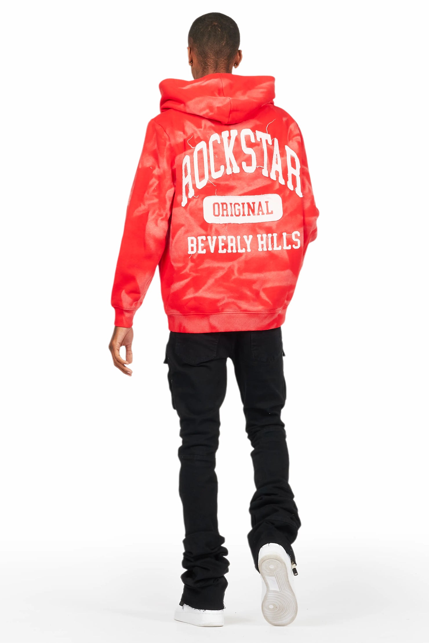 Danello Black Painter Super Stacked Flare Jean