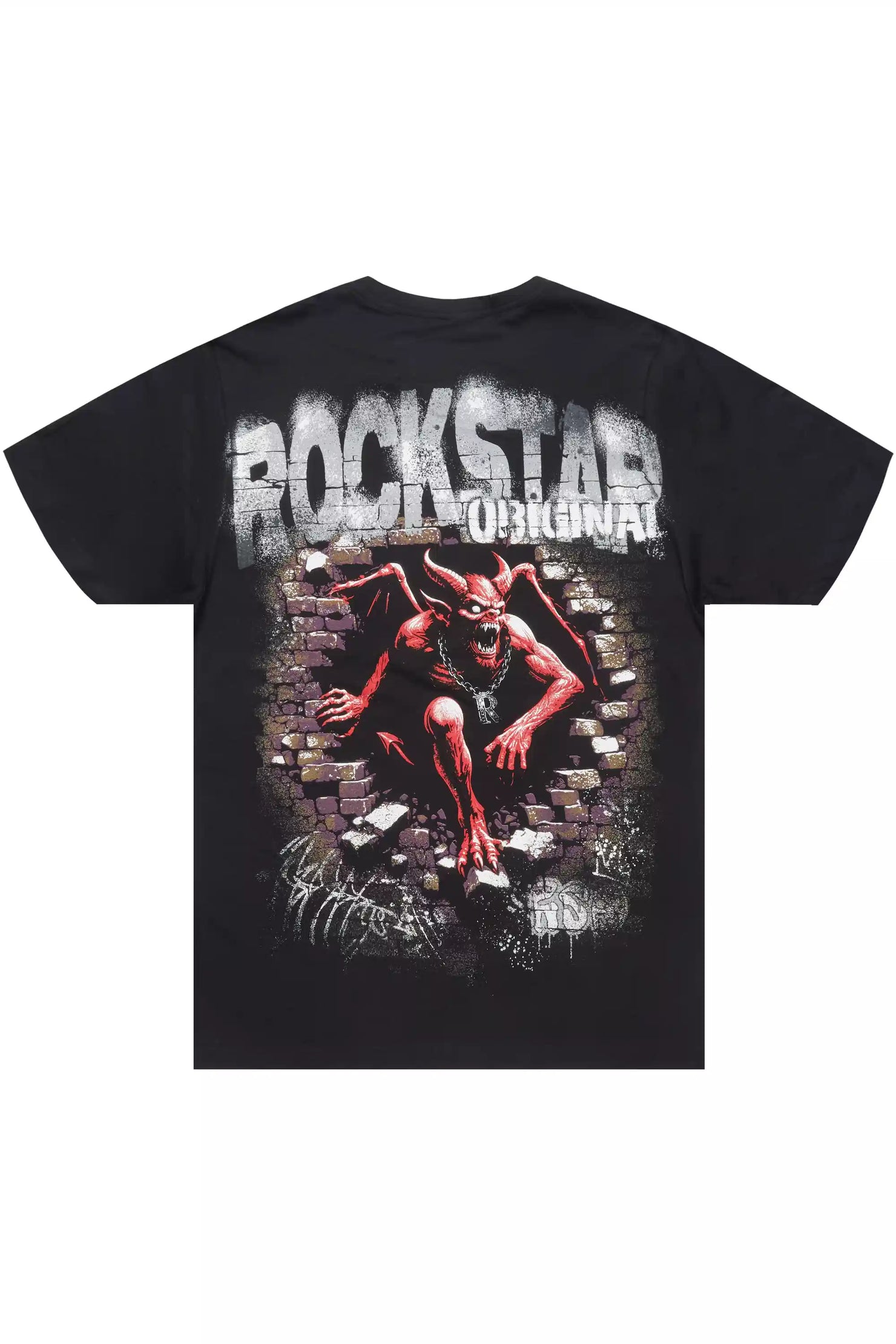 Azyrx Black Graphic T-Shirt