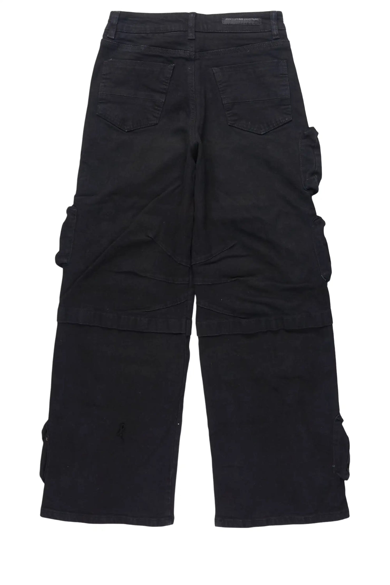 Boys Pocketeer Black Baggy Fit Cargo Jean