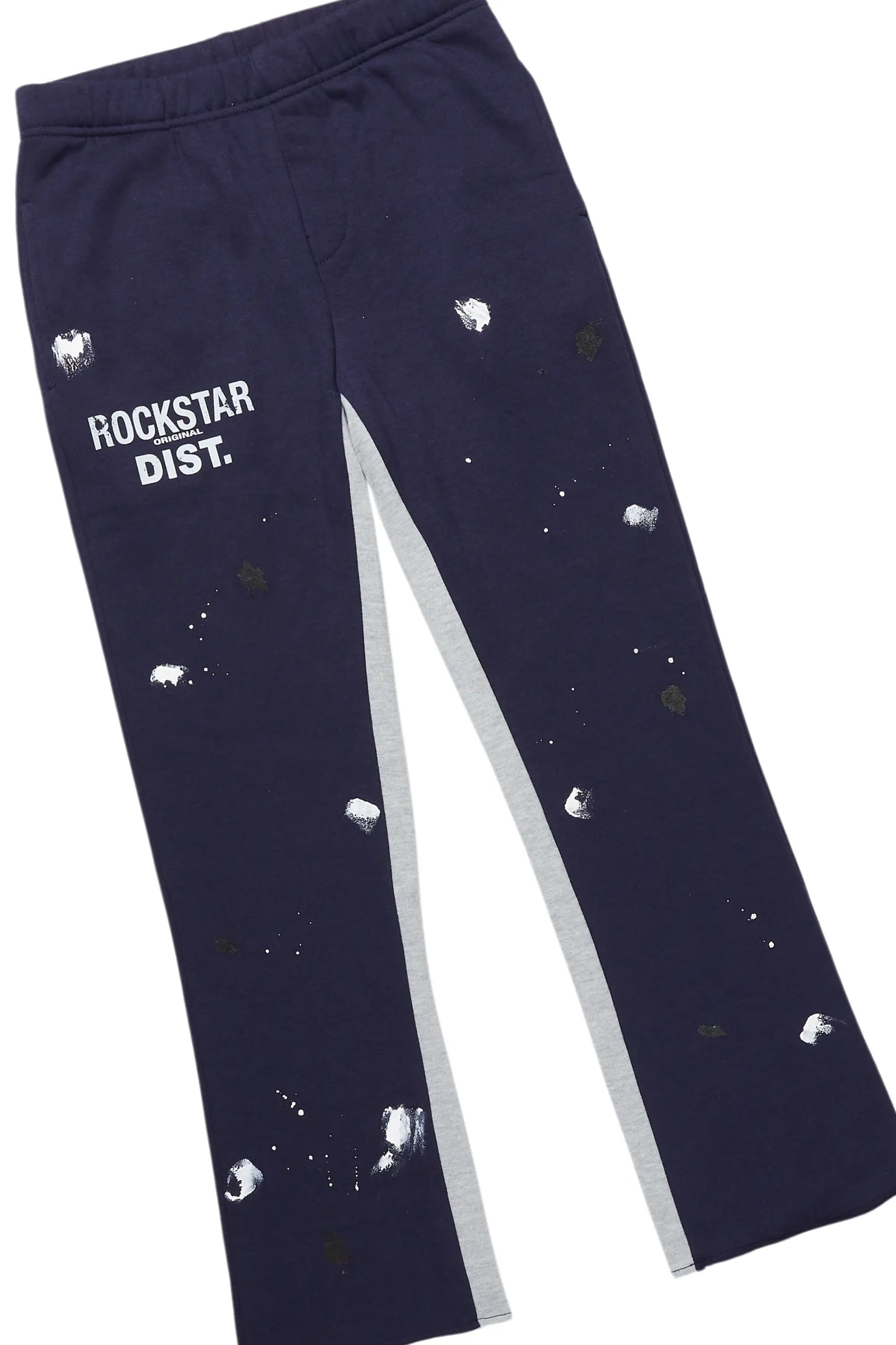 Boys Scottie Navy Baggy Stacked Track Set