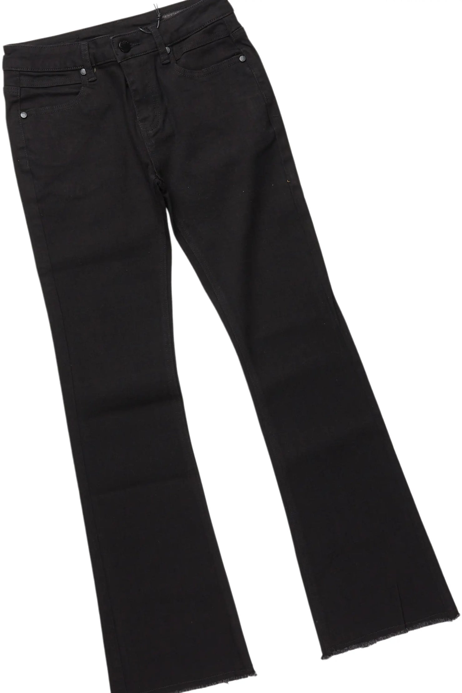 Boys Beau White T-Shirt/Stacked Flare Jean Set