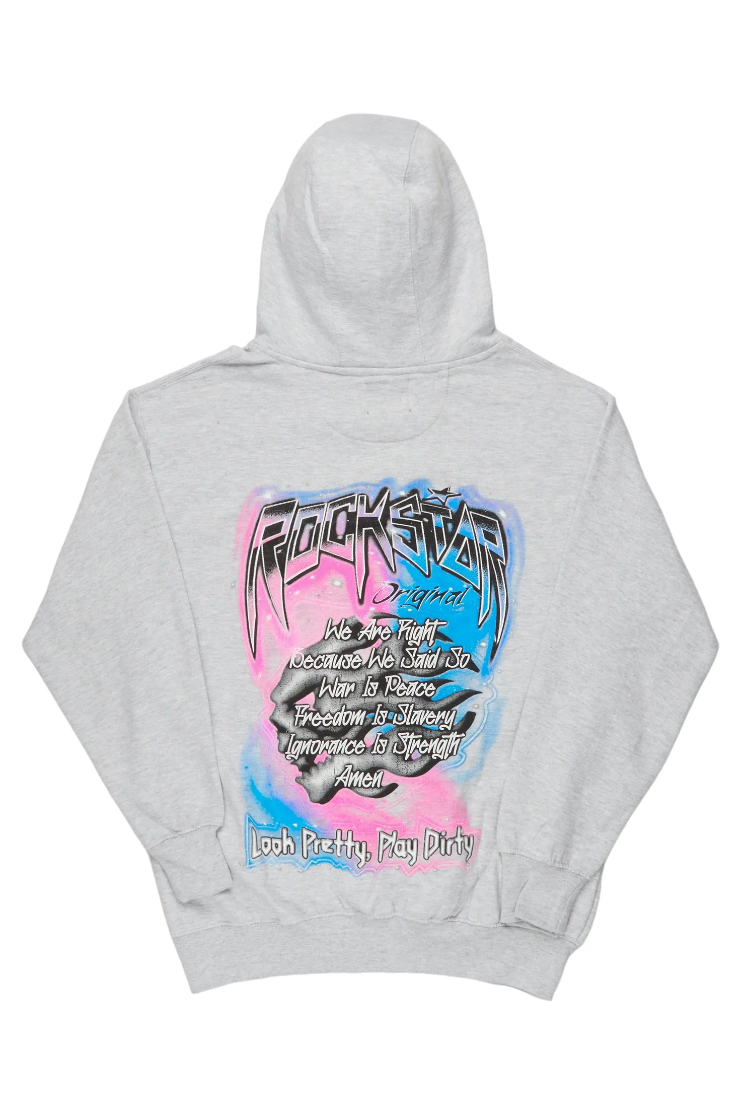 Fionn Heather Grey Graphic Hoodie