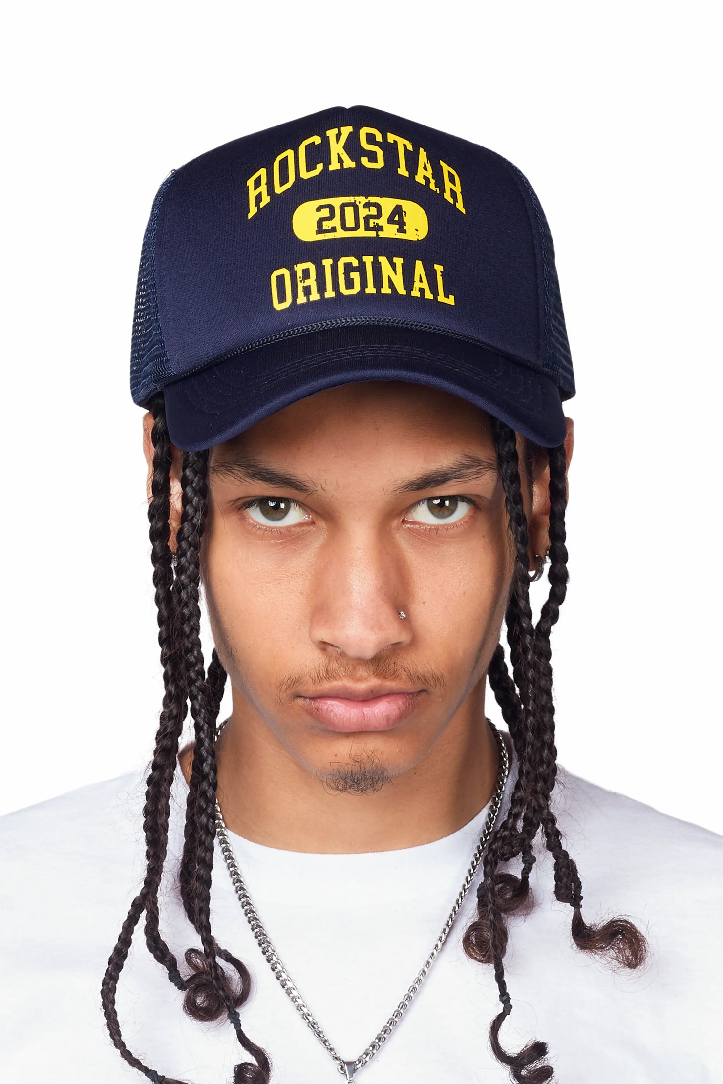 Parry Navy Graphic Trucker Hat