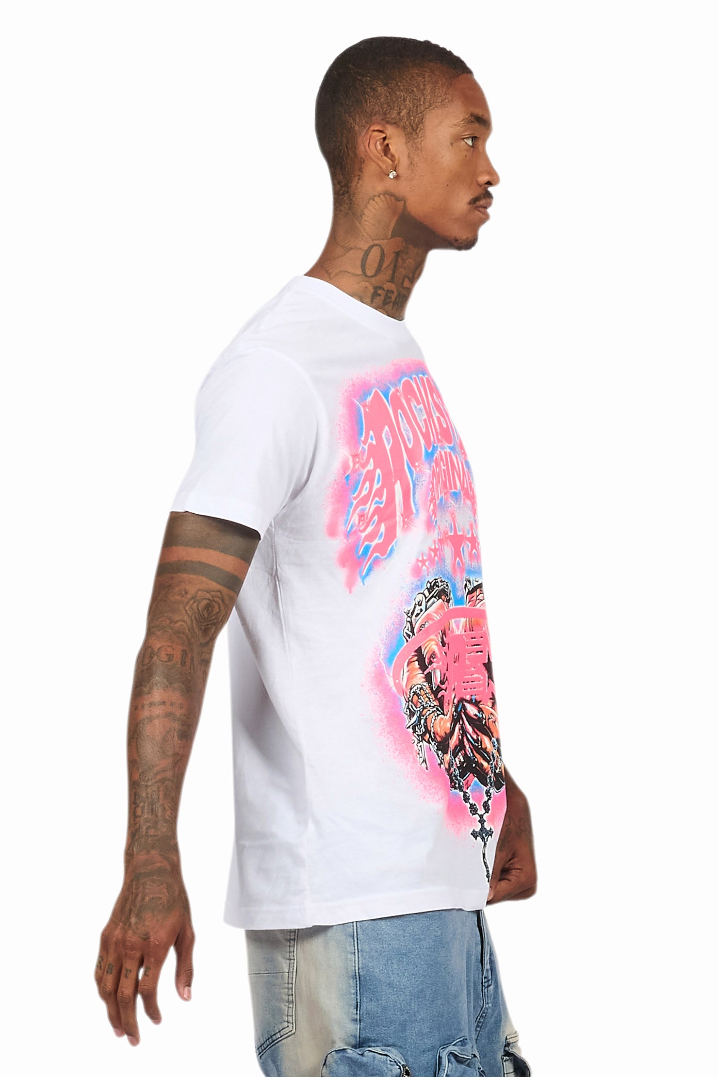 Cairo White Graphic T-Shirt
