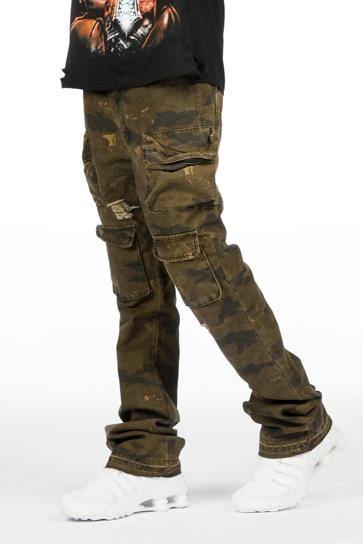 Savion Camo Stacked Jean