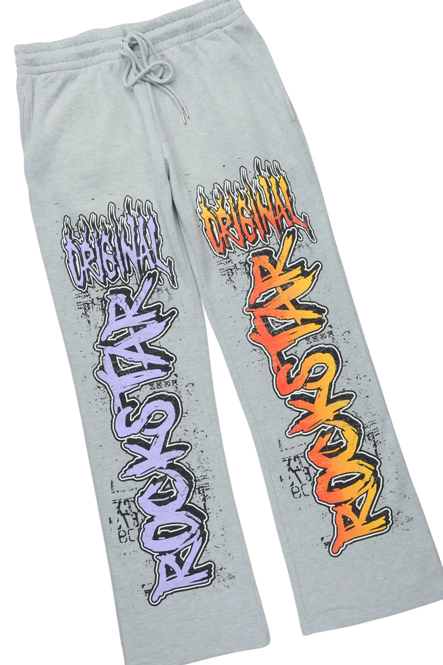 Zyver Heather Grey Hoodie/Baggy Pant Track Set