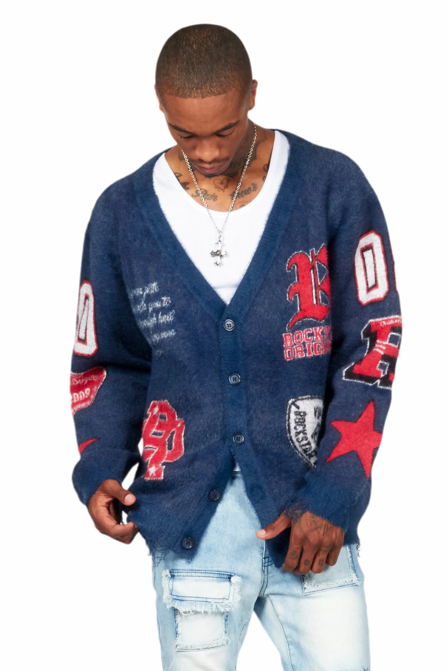 Delling Navy Knit Sweater