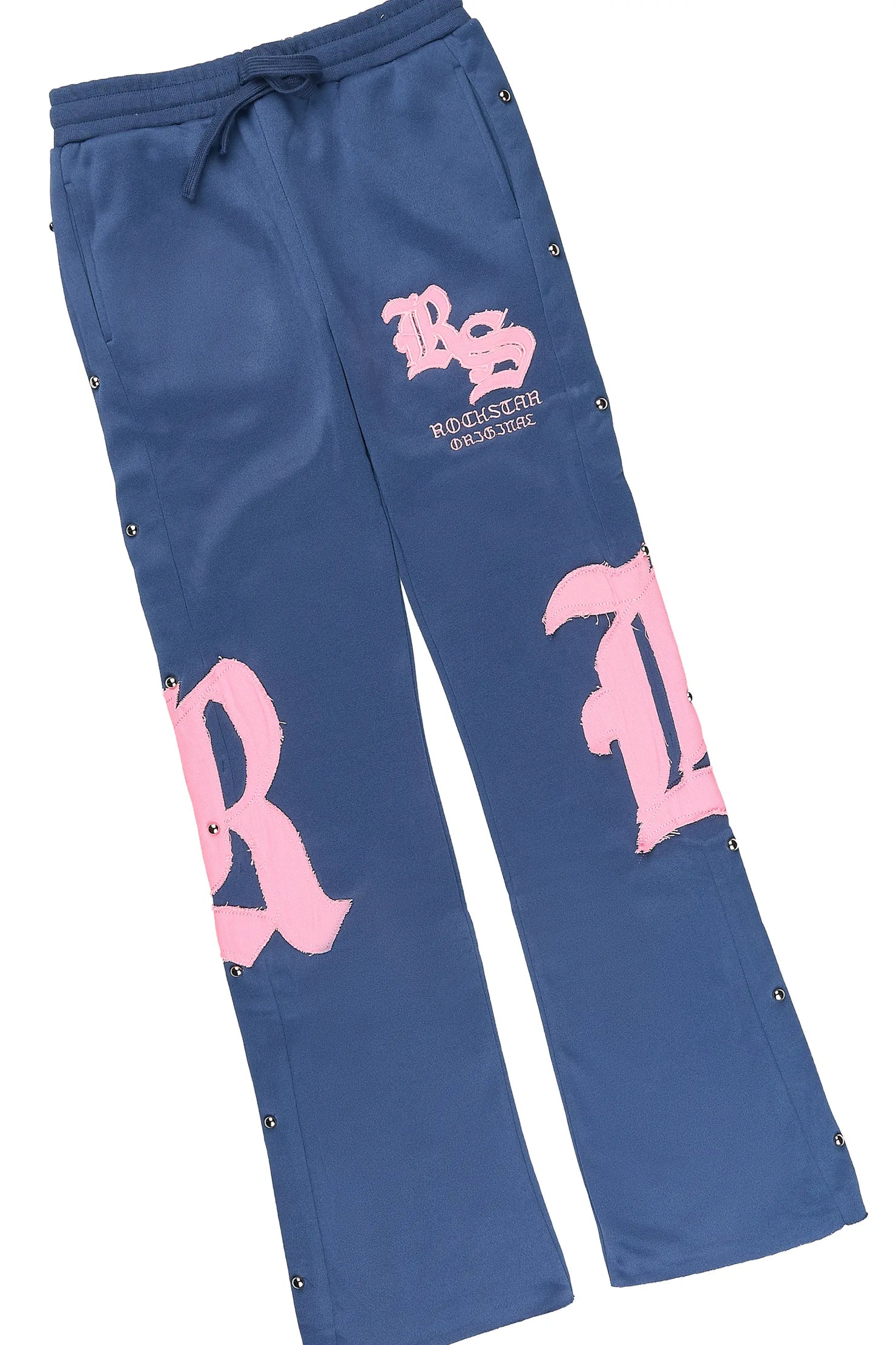 Girls Shironda Navy/Pink Long Sleeve Stacked Track Set