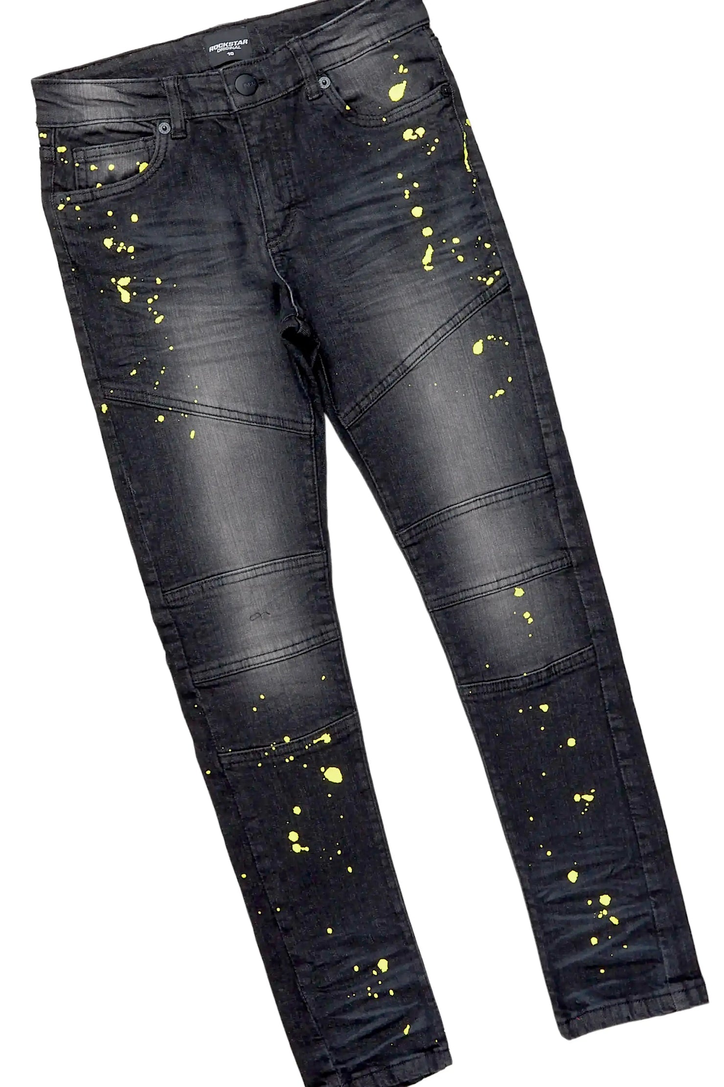 Boys Hamal Grey T-Shirt Skinny Biker Jean Set