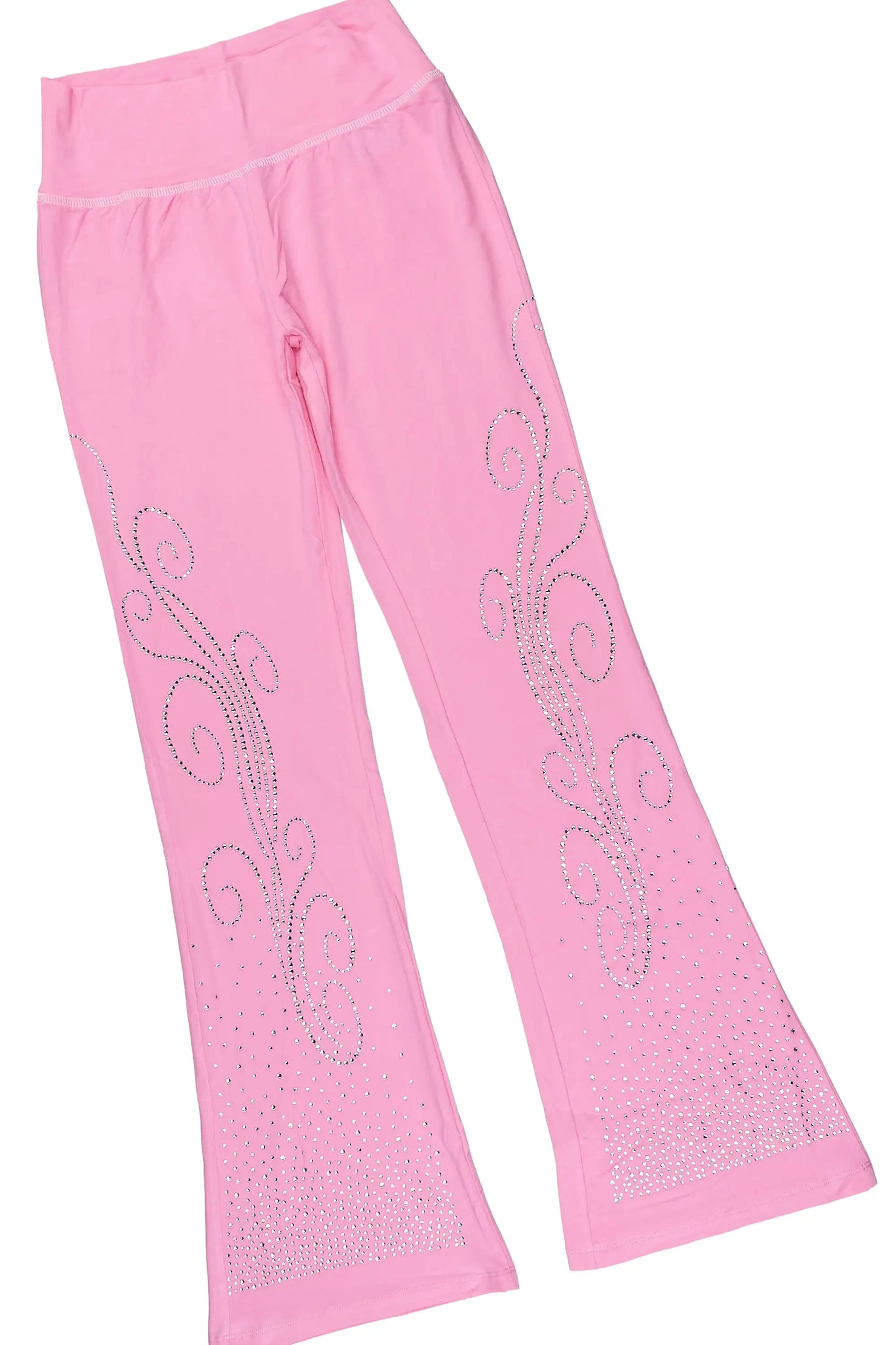 Girls Joella Pink Rhinestone Lounge Track Set