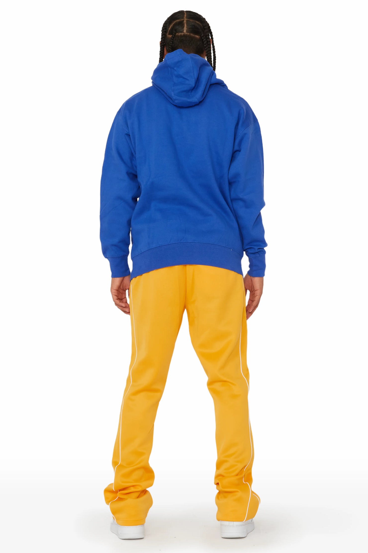 Daggor Blue/Yellow Hoodie/Track Pant Set