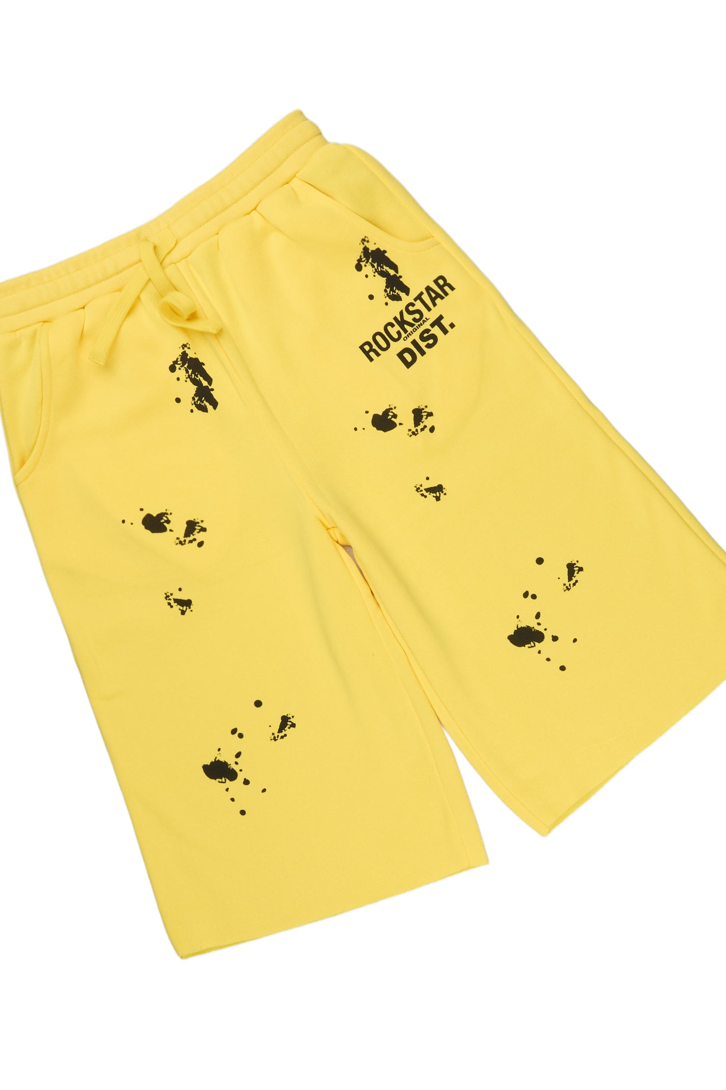 Boys Raffer White/Yellow T-Shirt Jort Set