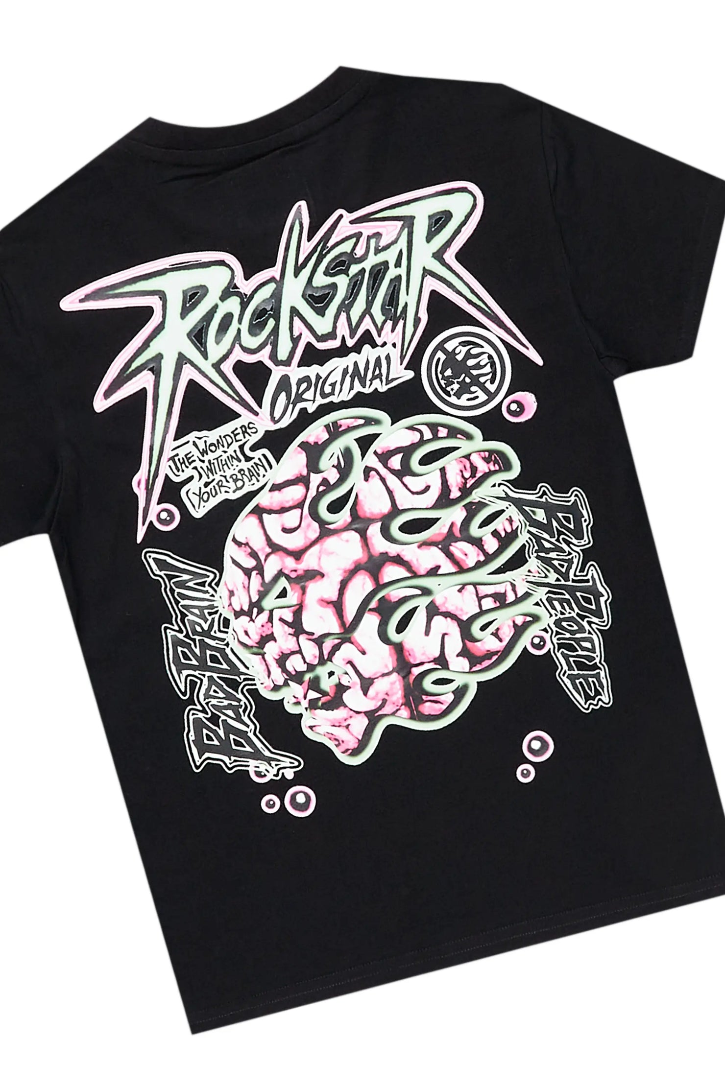 Boys Sylo Black Stacked Flare Jean