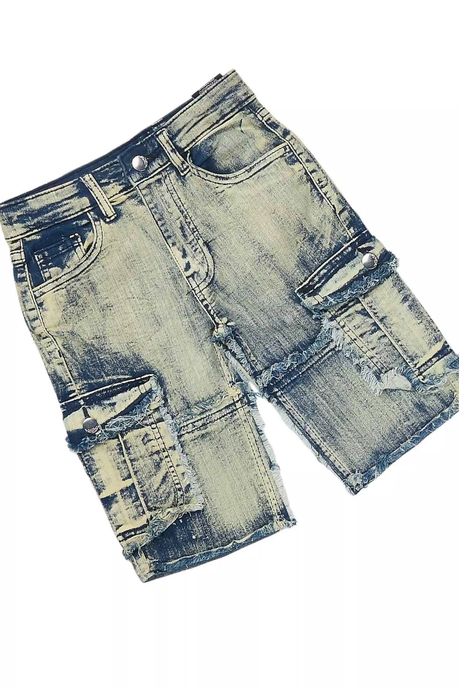 Girls Kammy Hot Pink T-Shirt/Denim Short Set