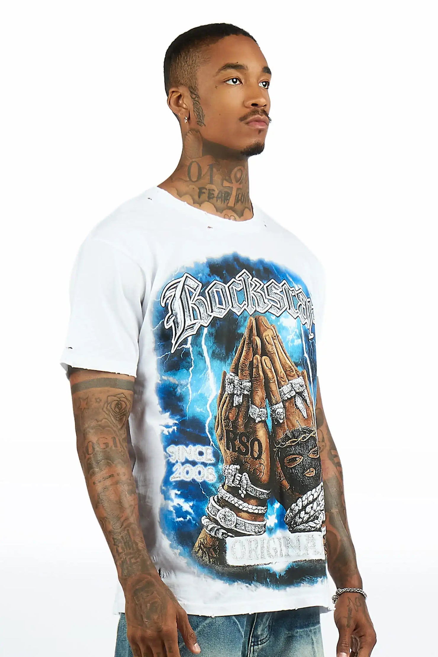 Thorne White Oversized Graphic T-Shirt