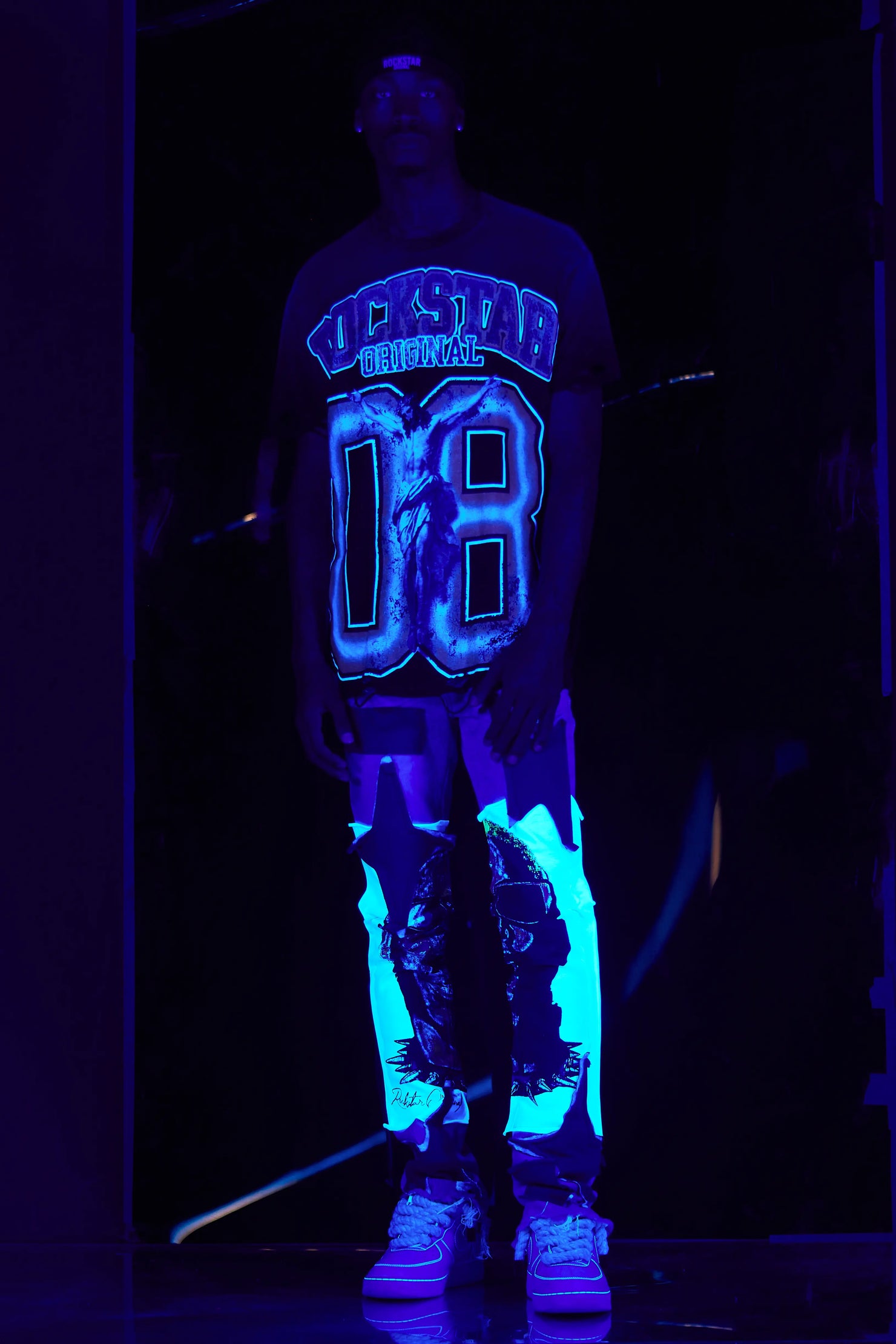 Fields Black/Yellow Oversized Graphic T-Shirt