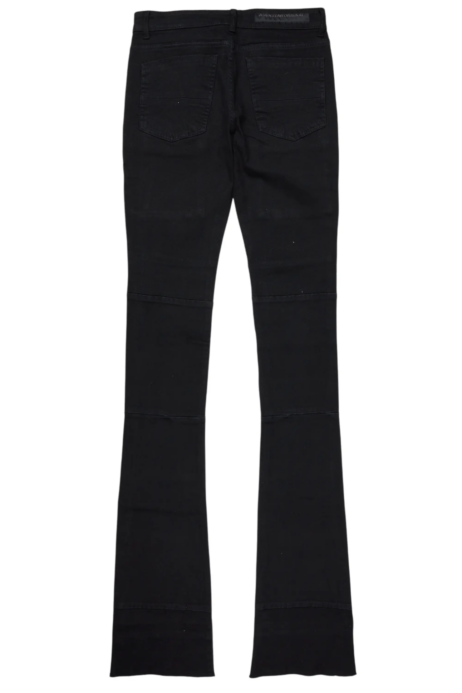 Danello Black Painter Super Stacked Flare Jean