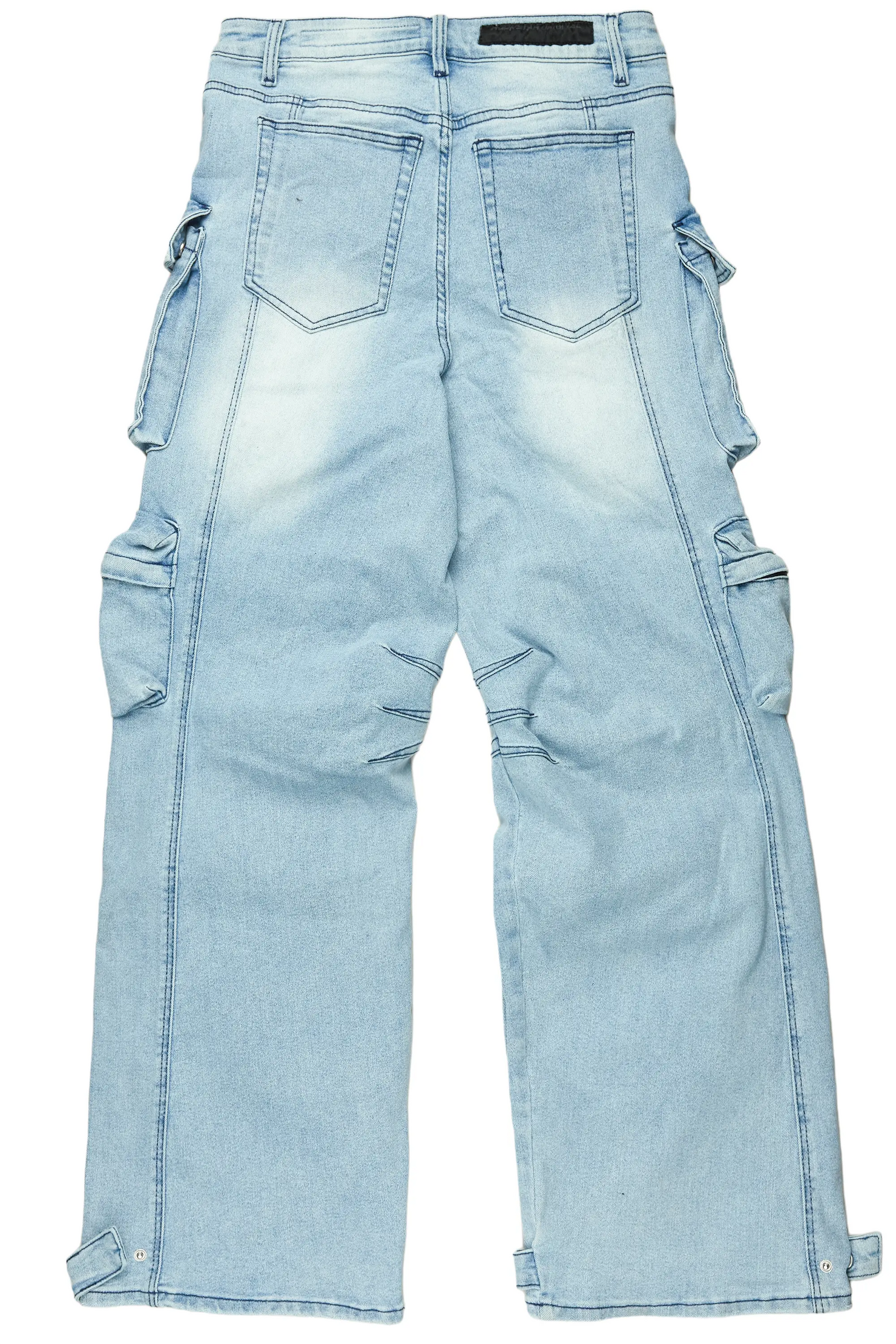 Mahesh Blue Baggy Cargo Jean