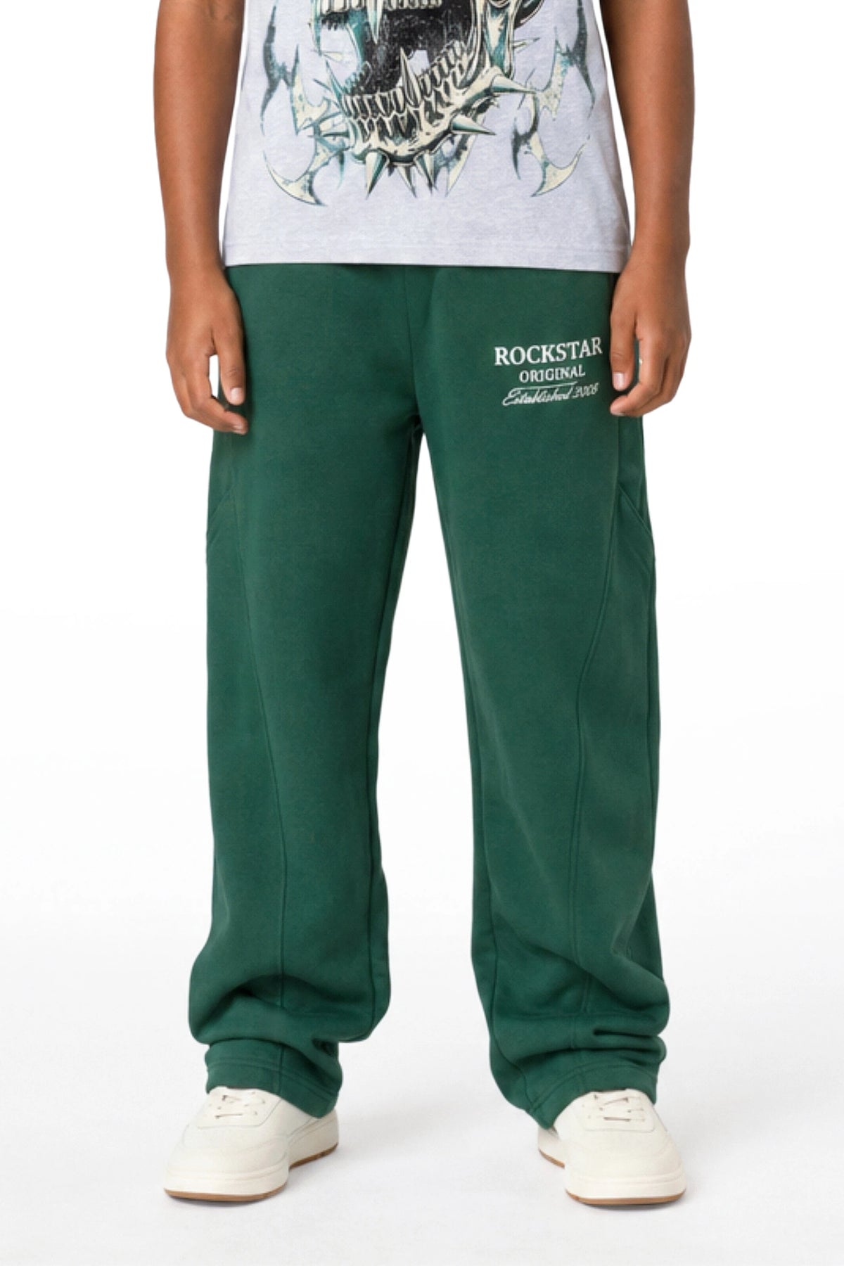 Boys Maximillian Hunter Green Relaxed Sweatpant