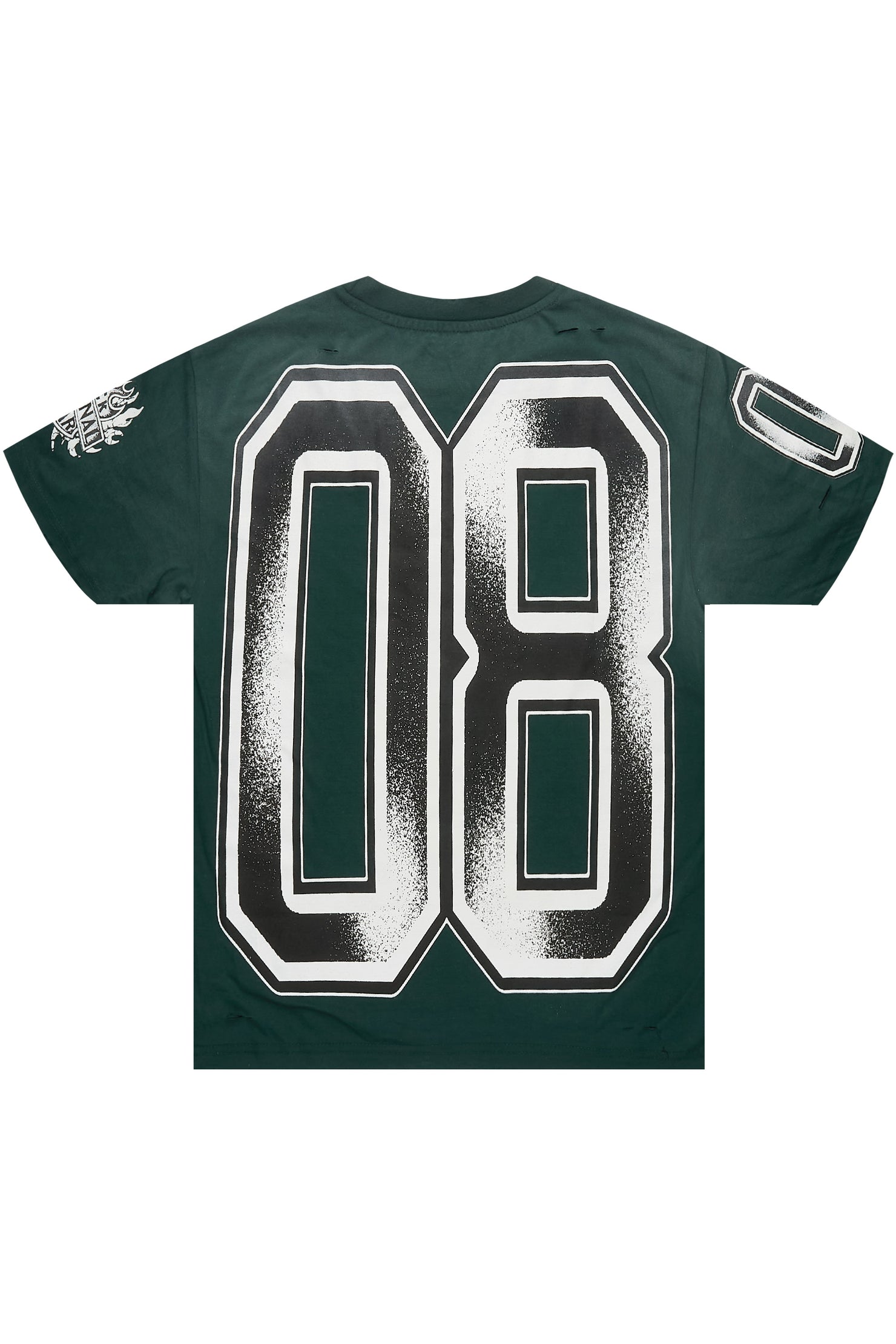 Alim Dark Green Oversized Graphic T-Shirt