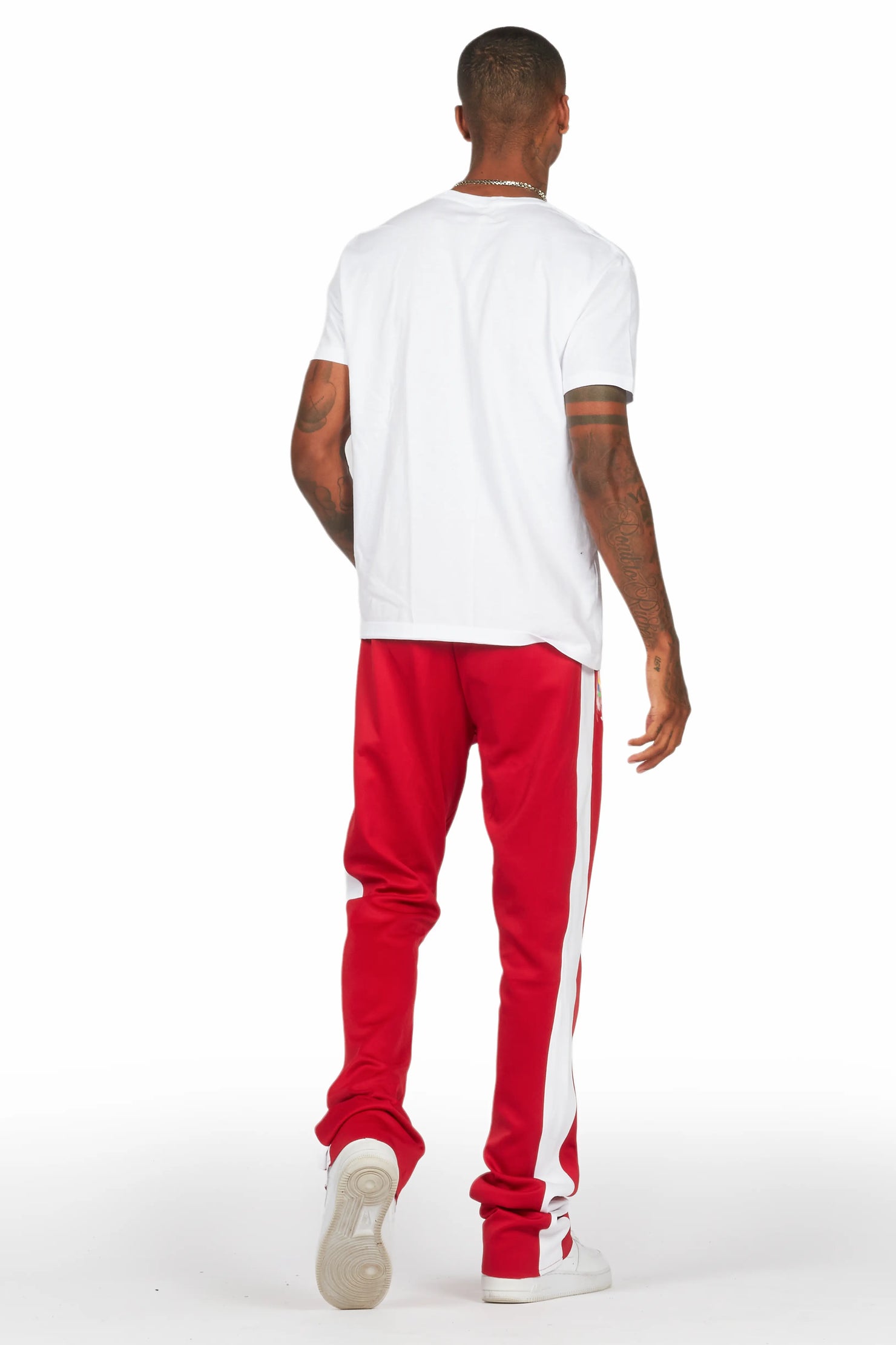 Wizzurd White/Red T-Shirt/Stacked Flare Track Set