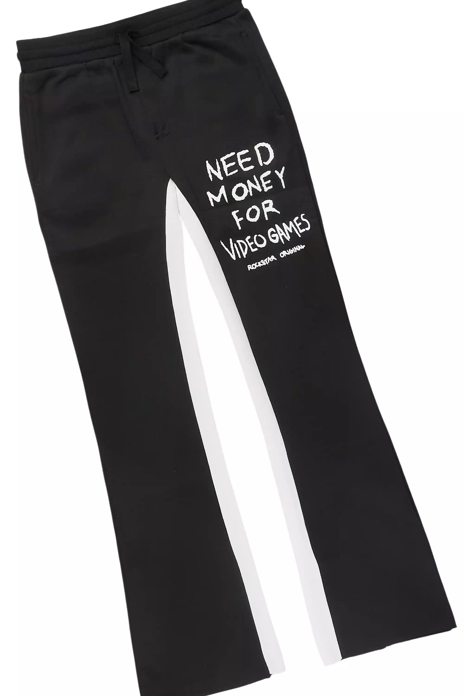 Boys M4 Video Games Black/White Hoodie Stacked Track Set