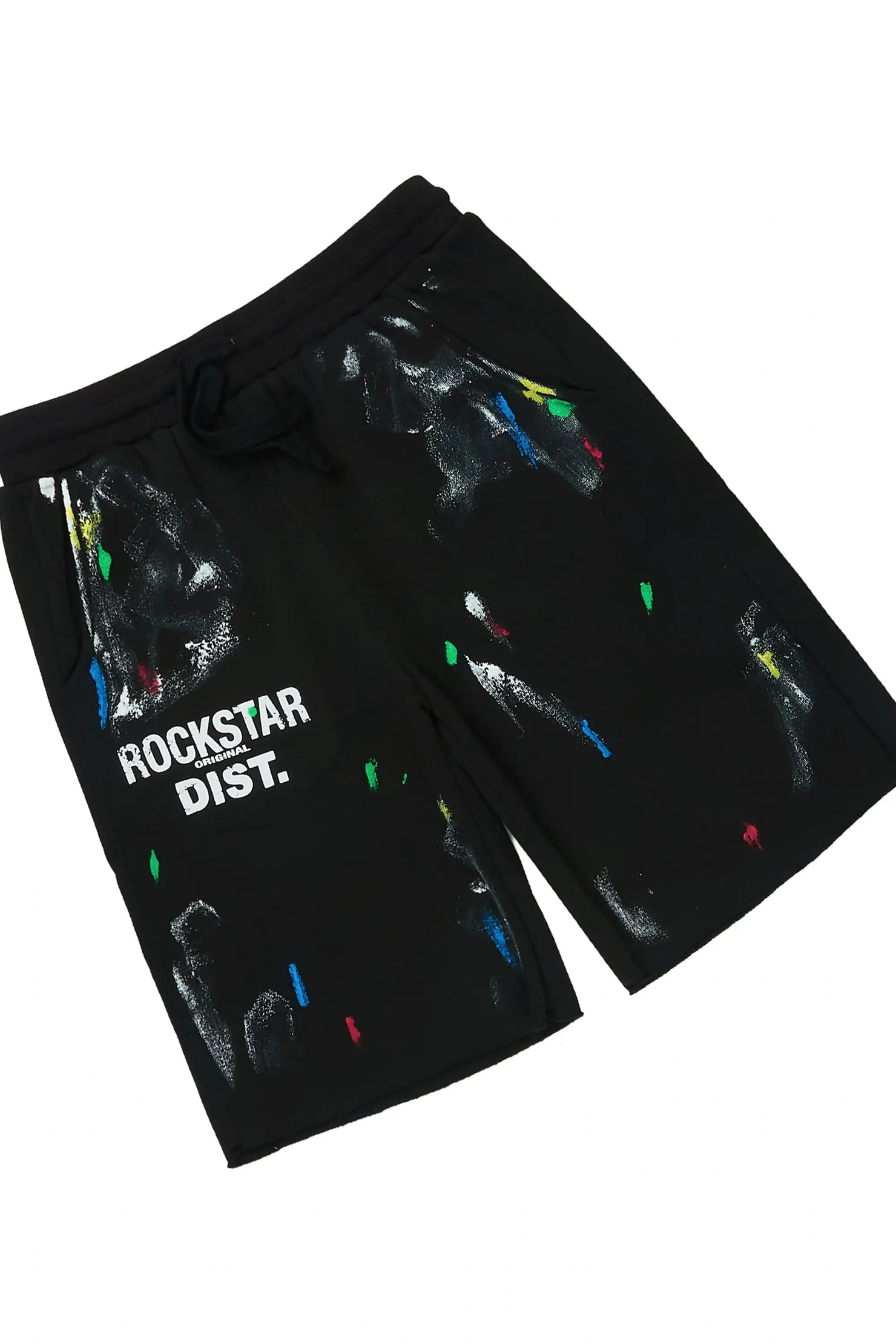 Boys Cottie White/Black Hoodie Short Set