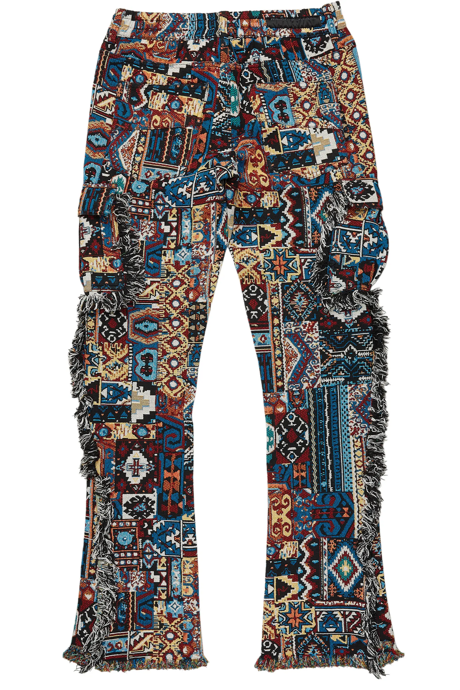 Ayami Blue Slim Tapestry Flare Jean