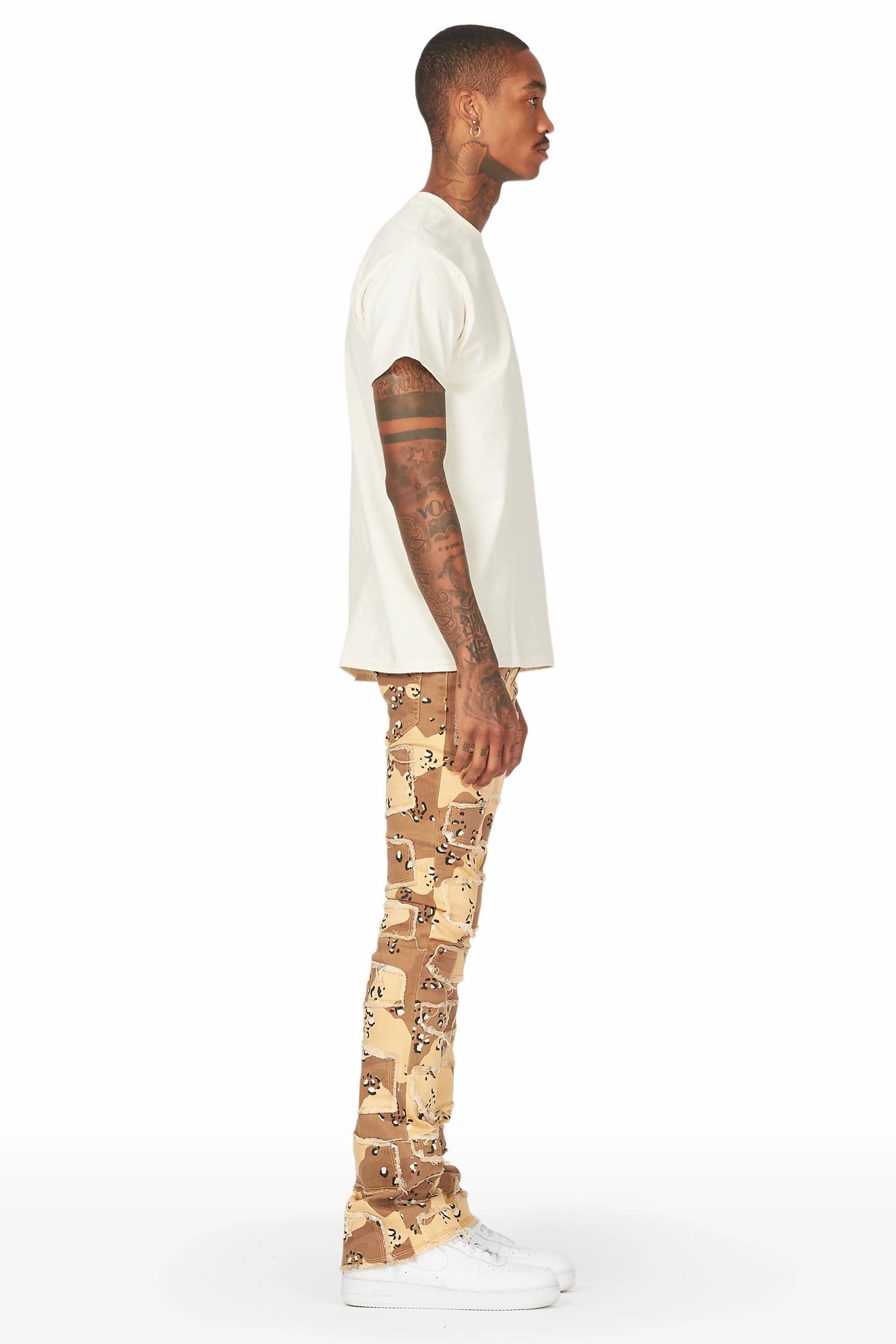 Shake Desert Camo Stacked Flare Jean