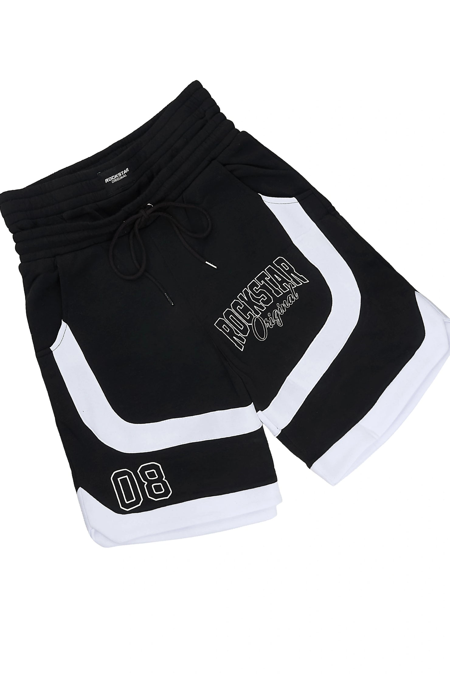 Redford Black T-Shirt/Double Waisted Short Set