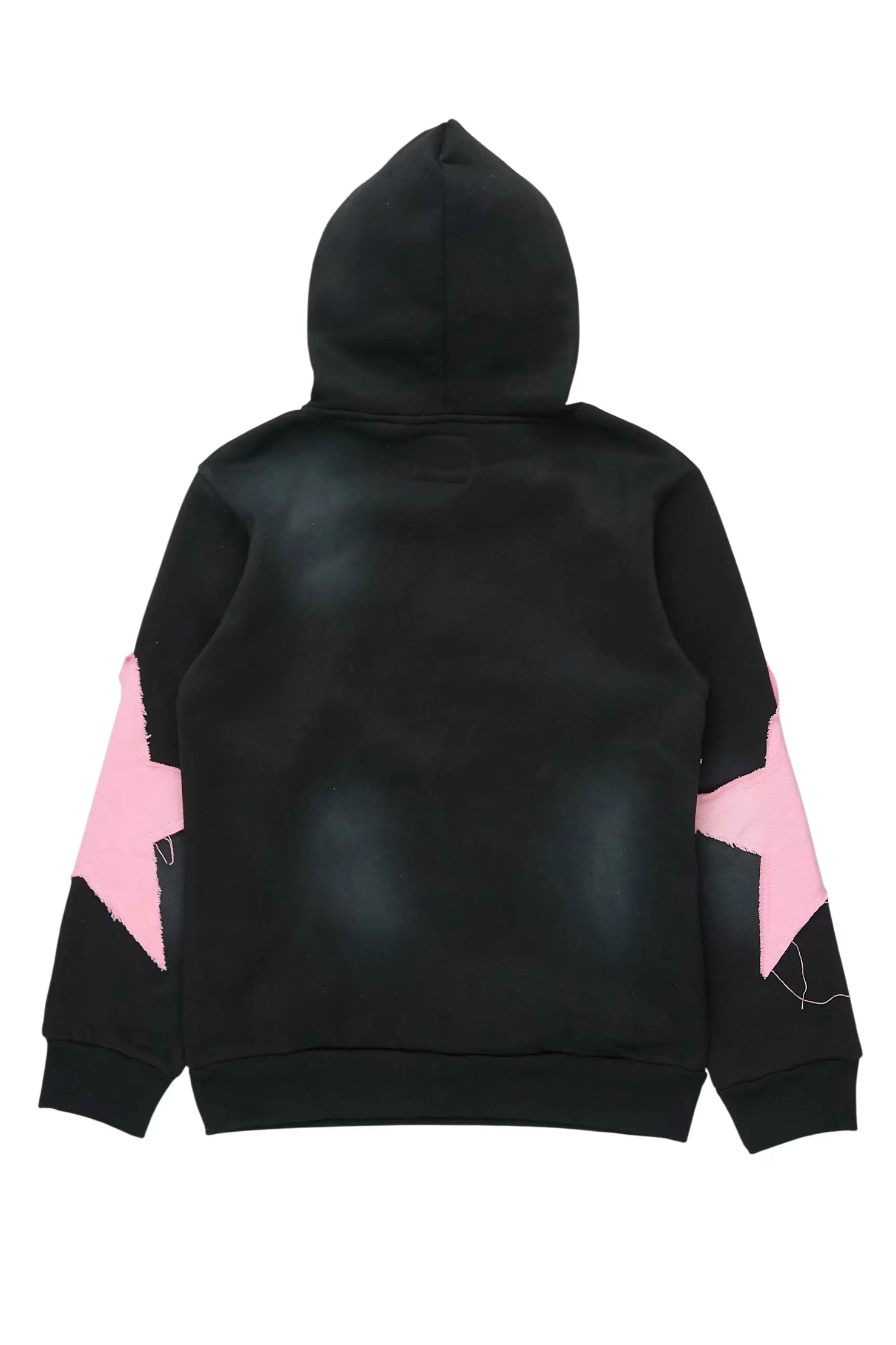 Girls Khaly Black Graphic Hoodie
