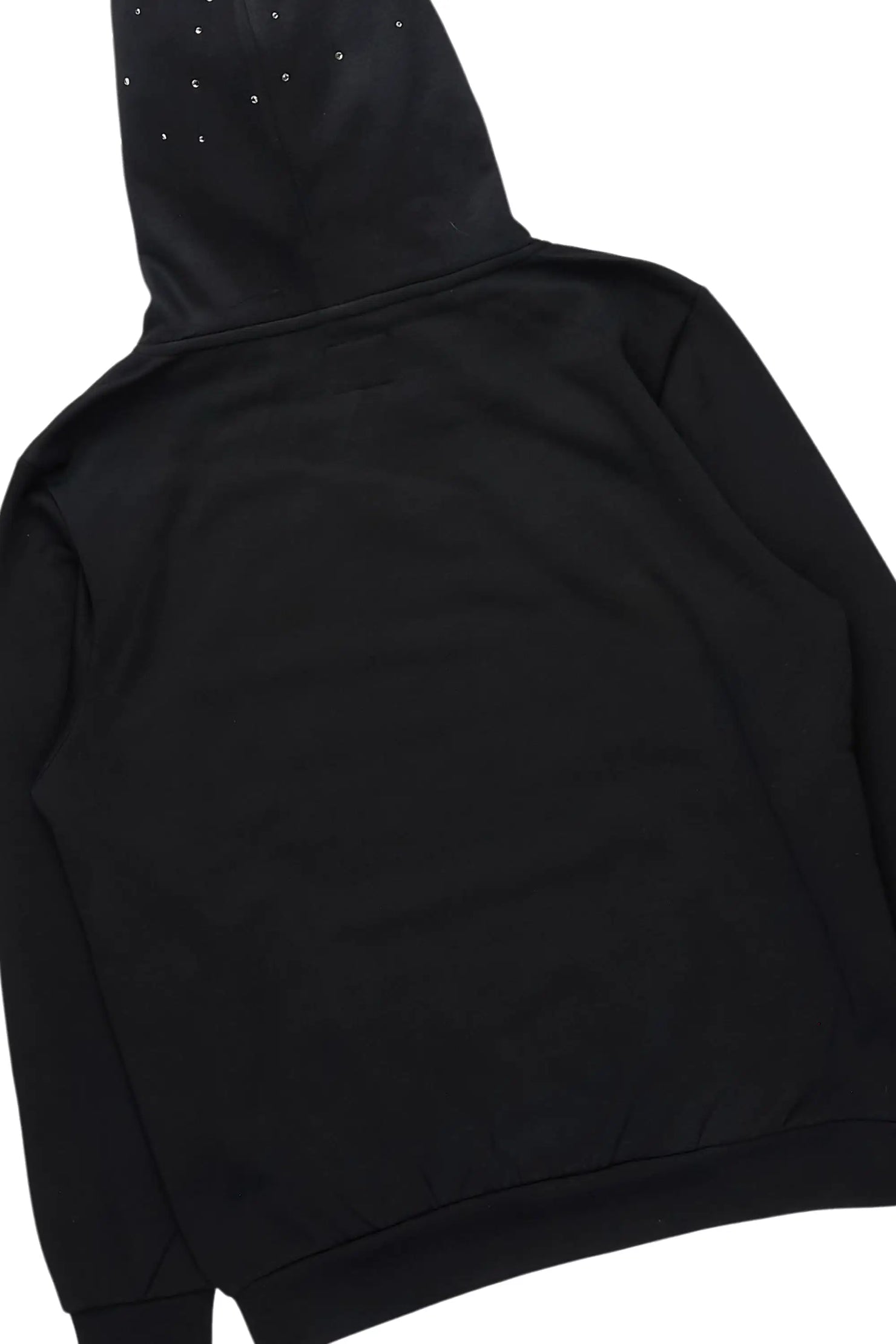 Thryll Black/Clear Rhinestone Hoodie/Stacked Flare Track Set