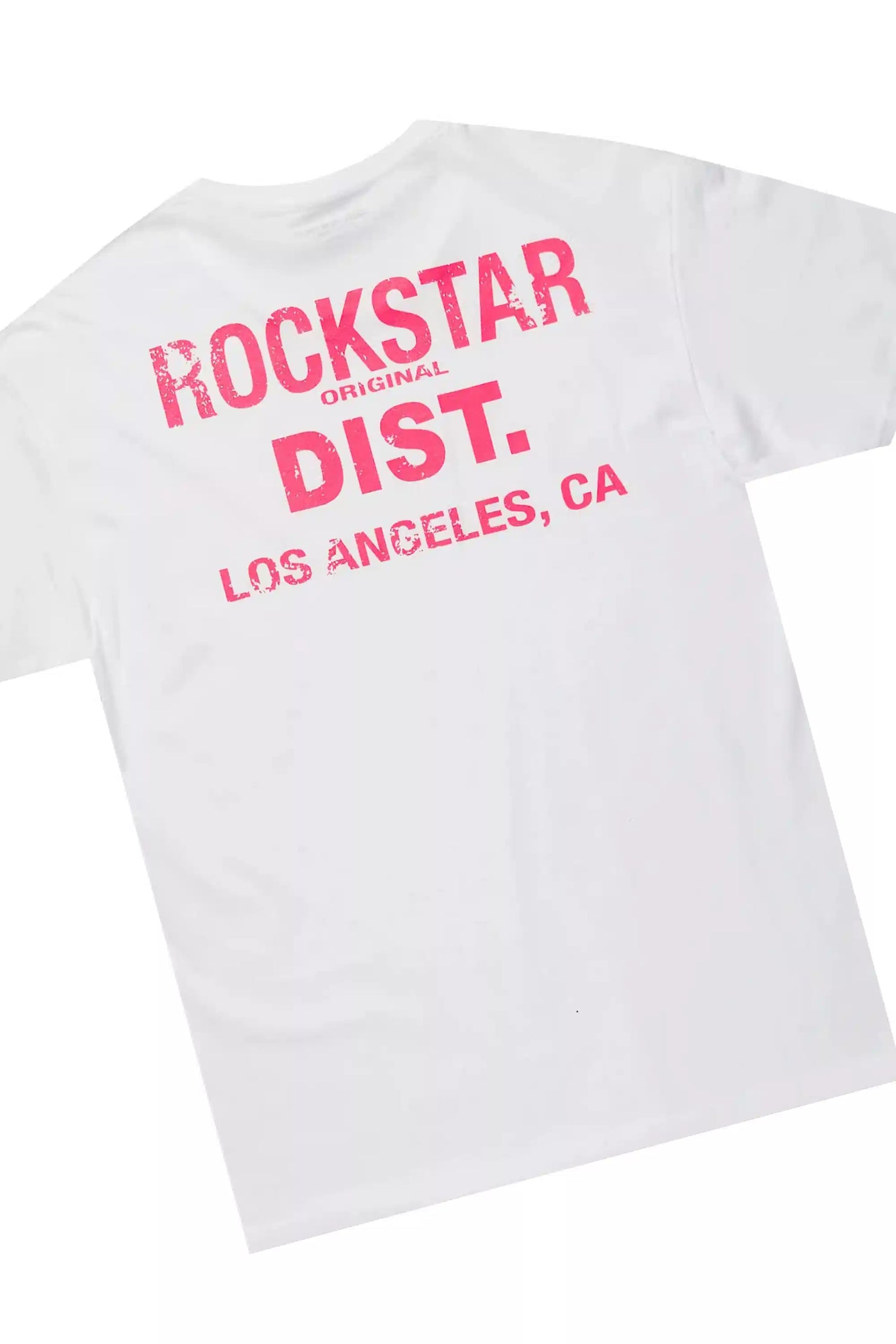 Dalasia White/Pink Tee & Noor Pink Camo Jean Set