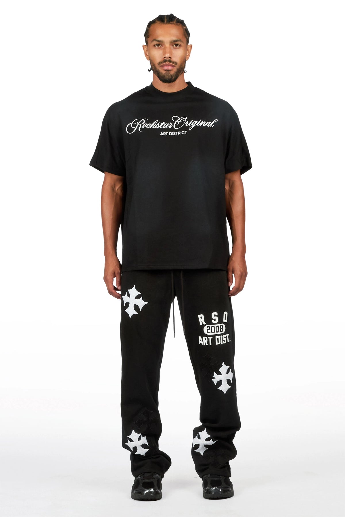 Acacius Black Relaxed Pant