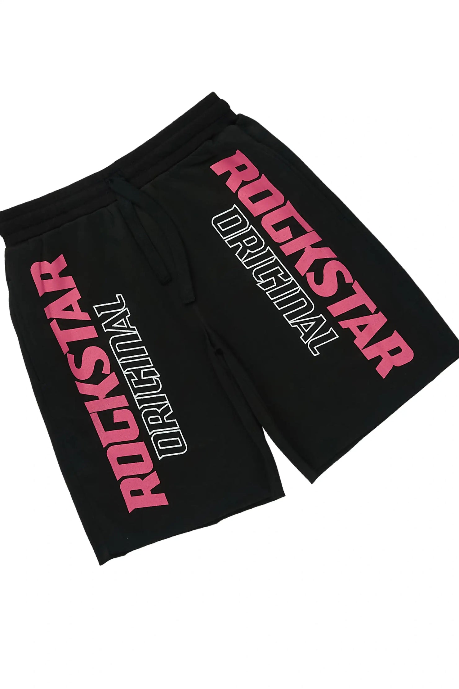 Girls Tarie Black Oversized T-Shirt Short Set