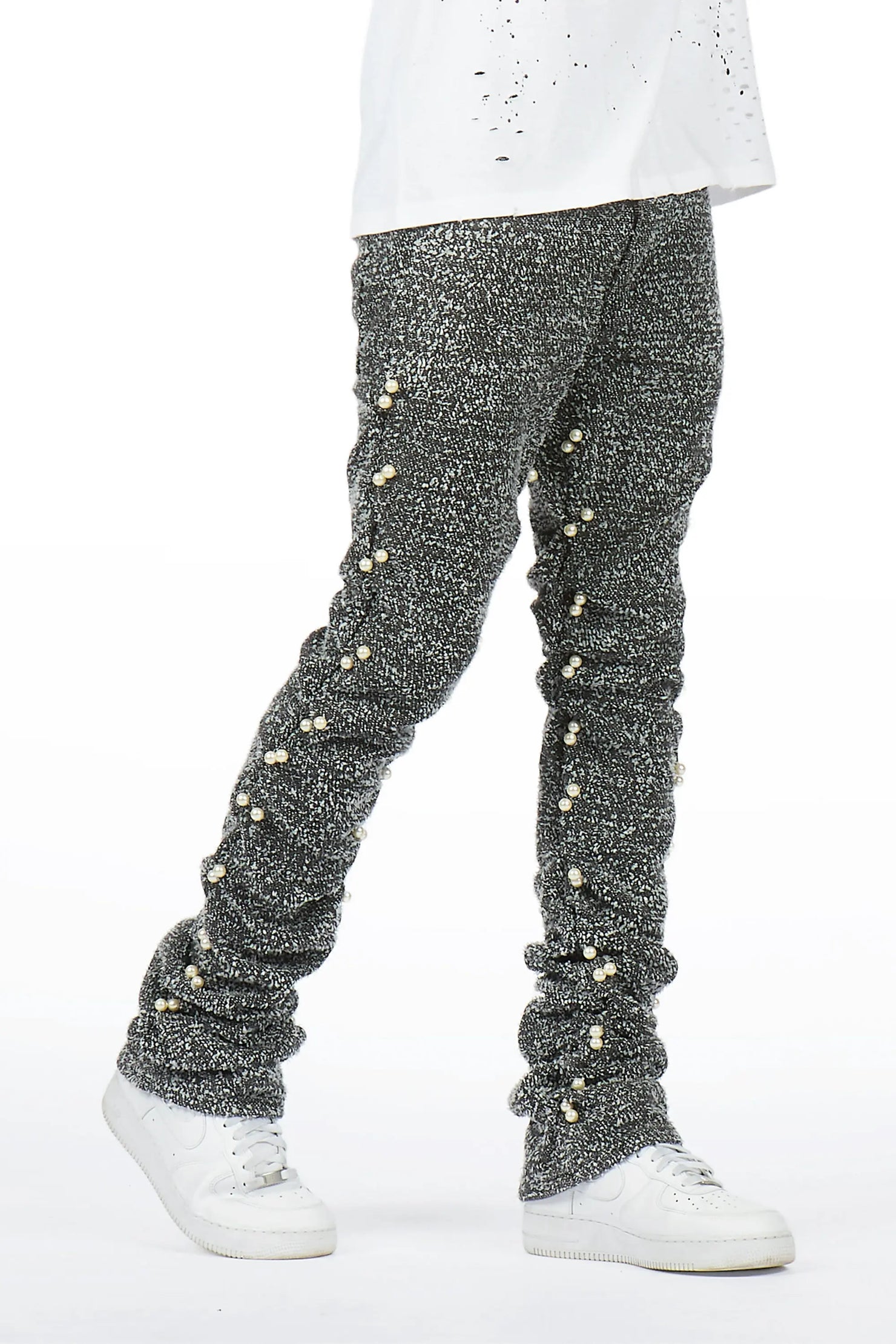 Shae Black Pearl Stacked Fit Jean