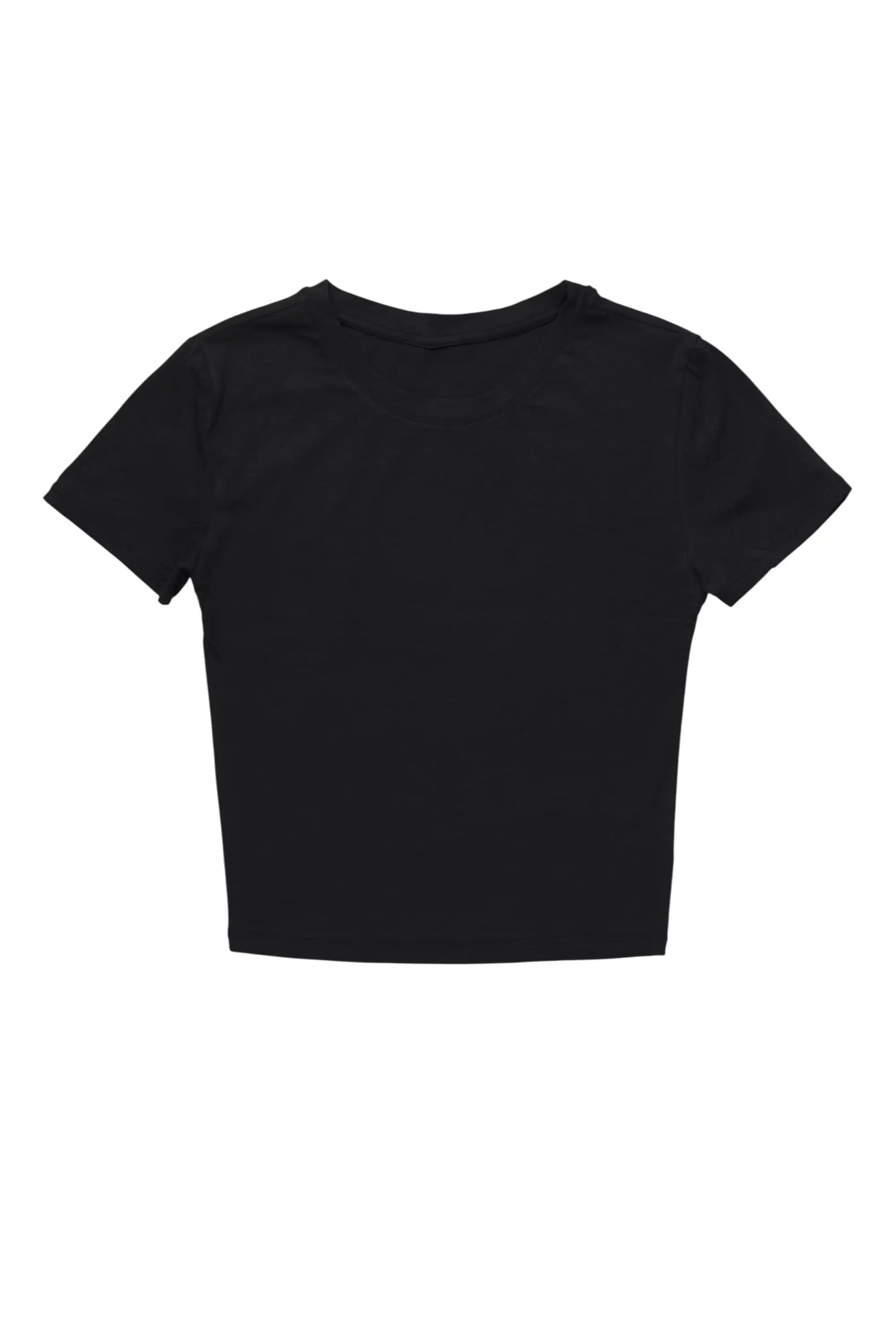 Xiomara Black Crop Tee Shirt