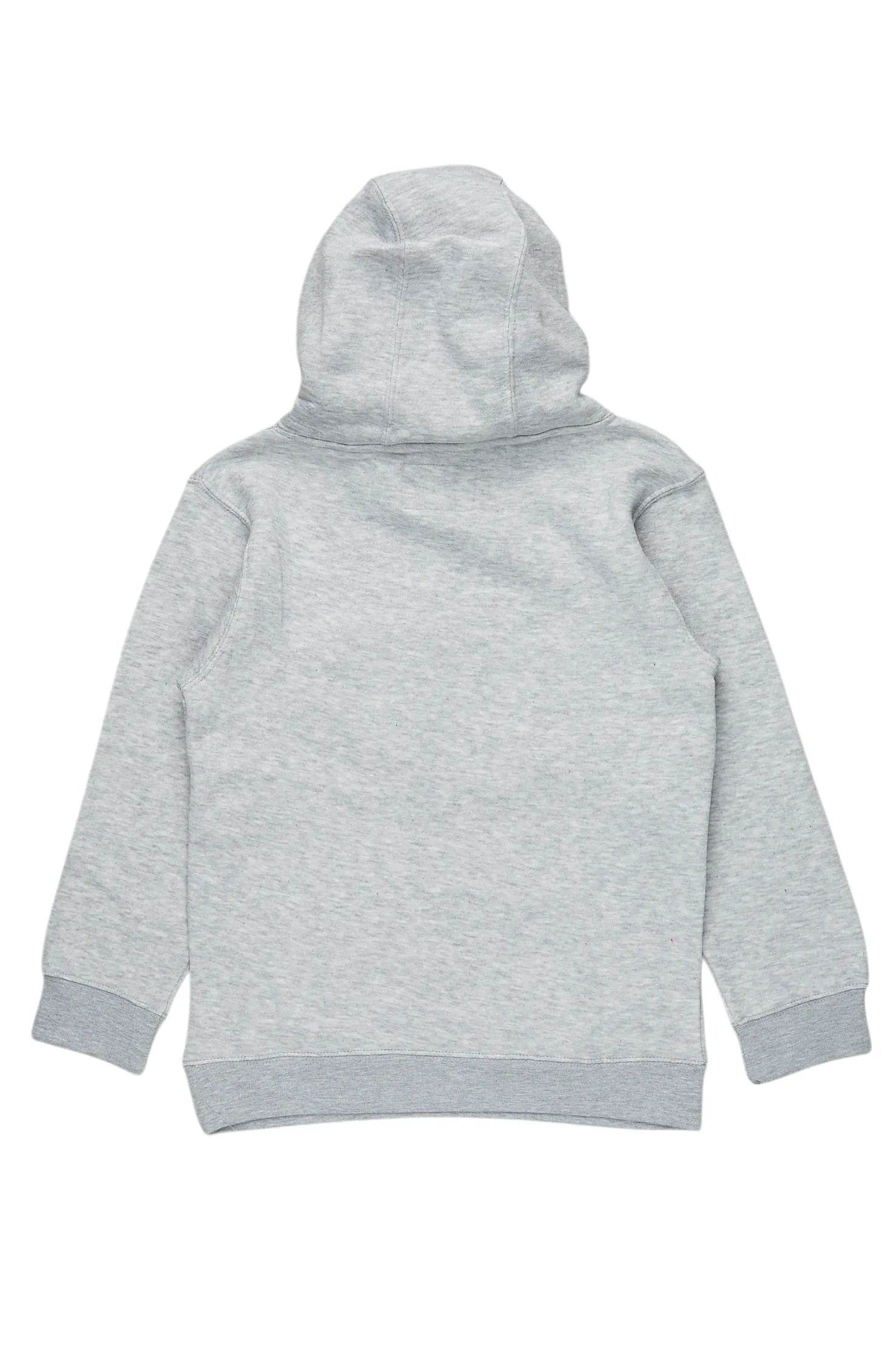 Boys Heather Grey Basic Hoodie