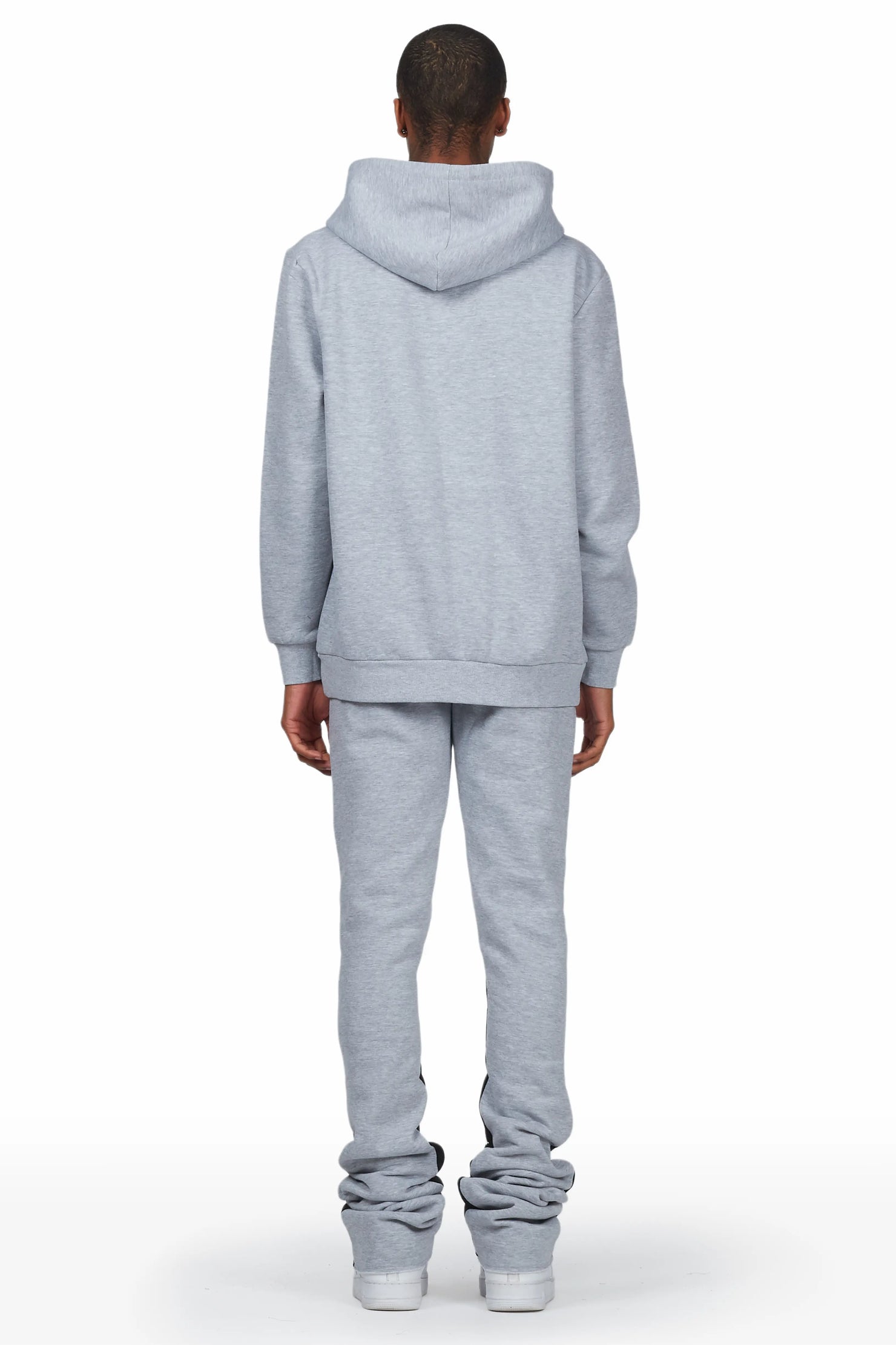 Scottie Grey/Black Hoodie Super Stacked Flare Track Set