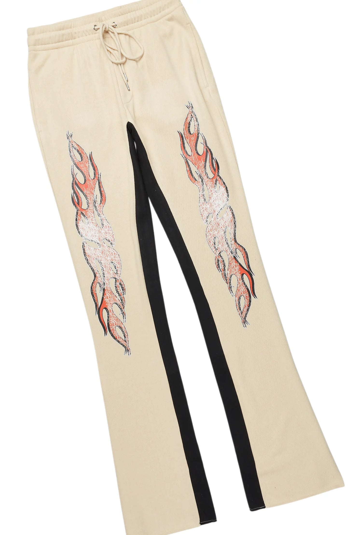 Yash Beige Hoodie Baggy Fit Pant Track Set