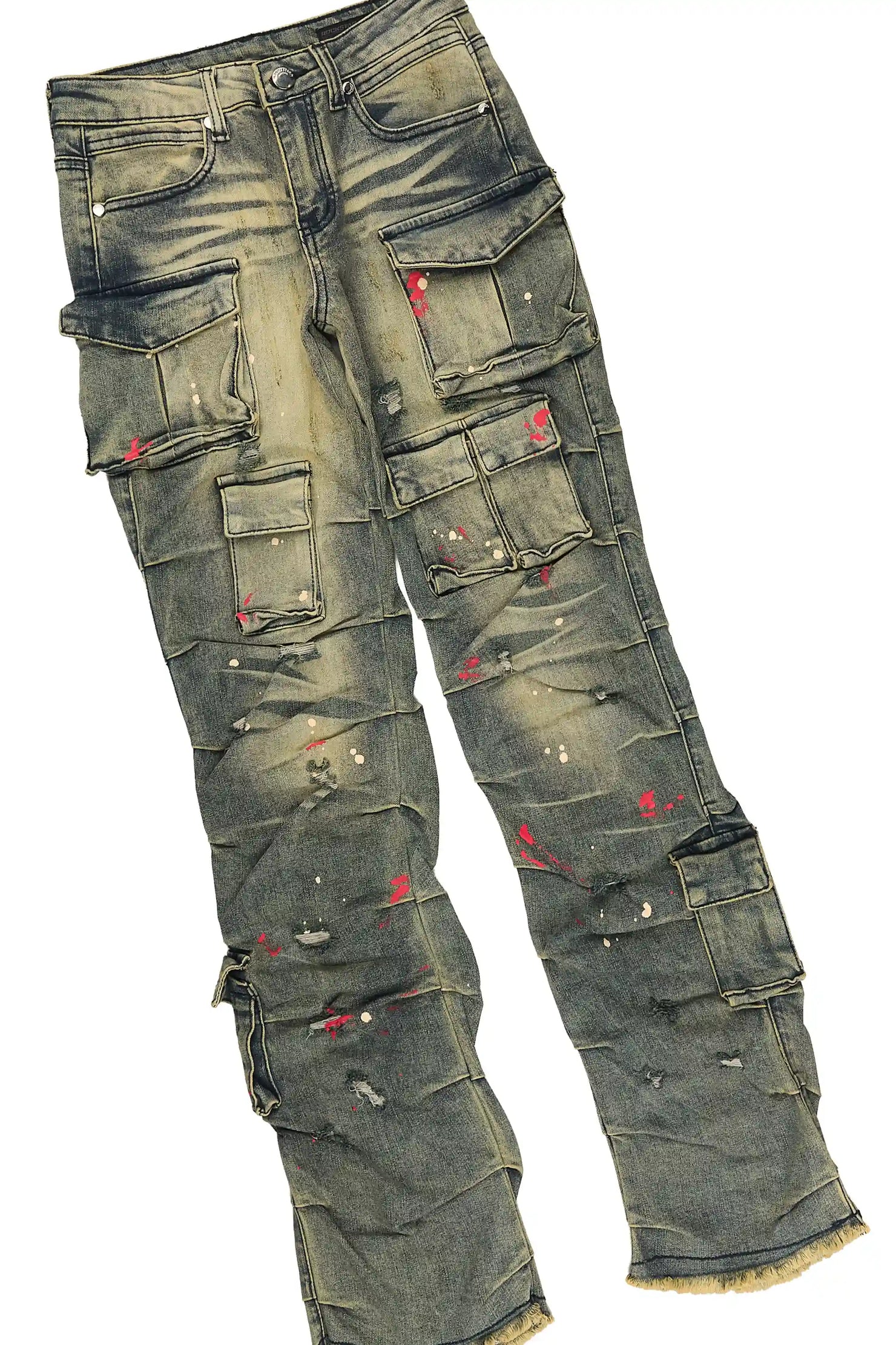 Boys Loom Sand/Tint Graphic T-Shirt Stacked Jean Set