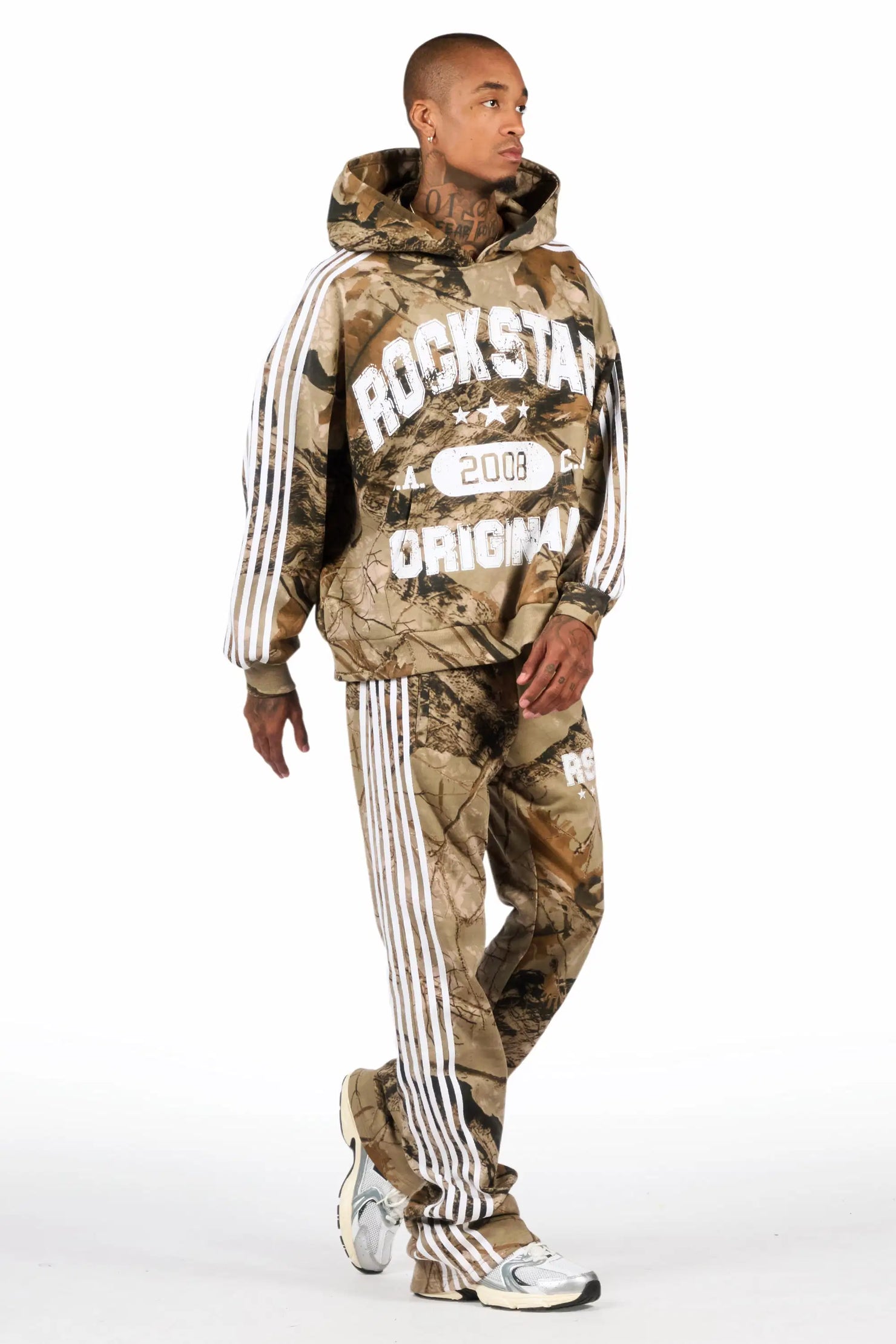 Tylla Tree Camo Hoodie/Baggy Pant Track Set