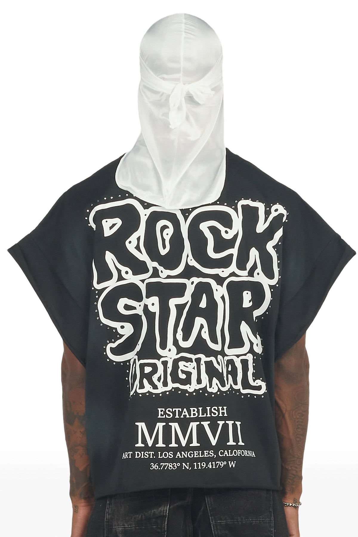 Marc Black Cut Sleeve Tee