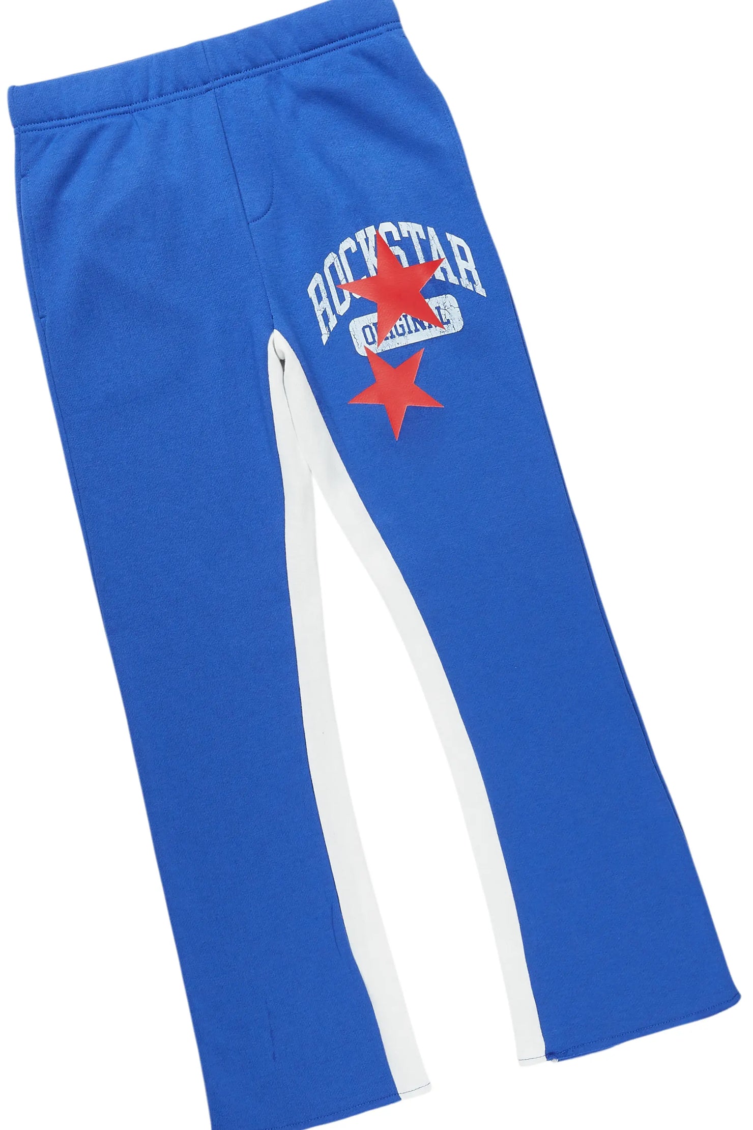 Boys States Royal/Red Stacked Hoodie Track Set