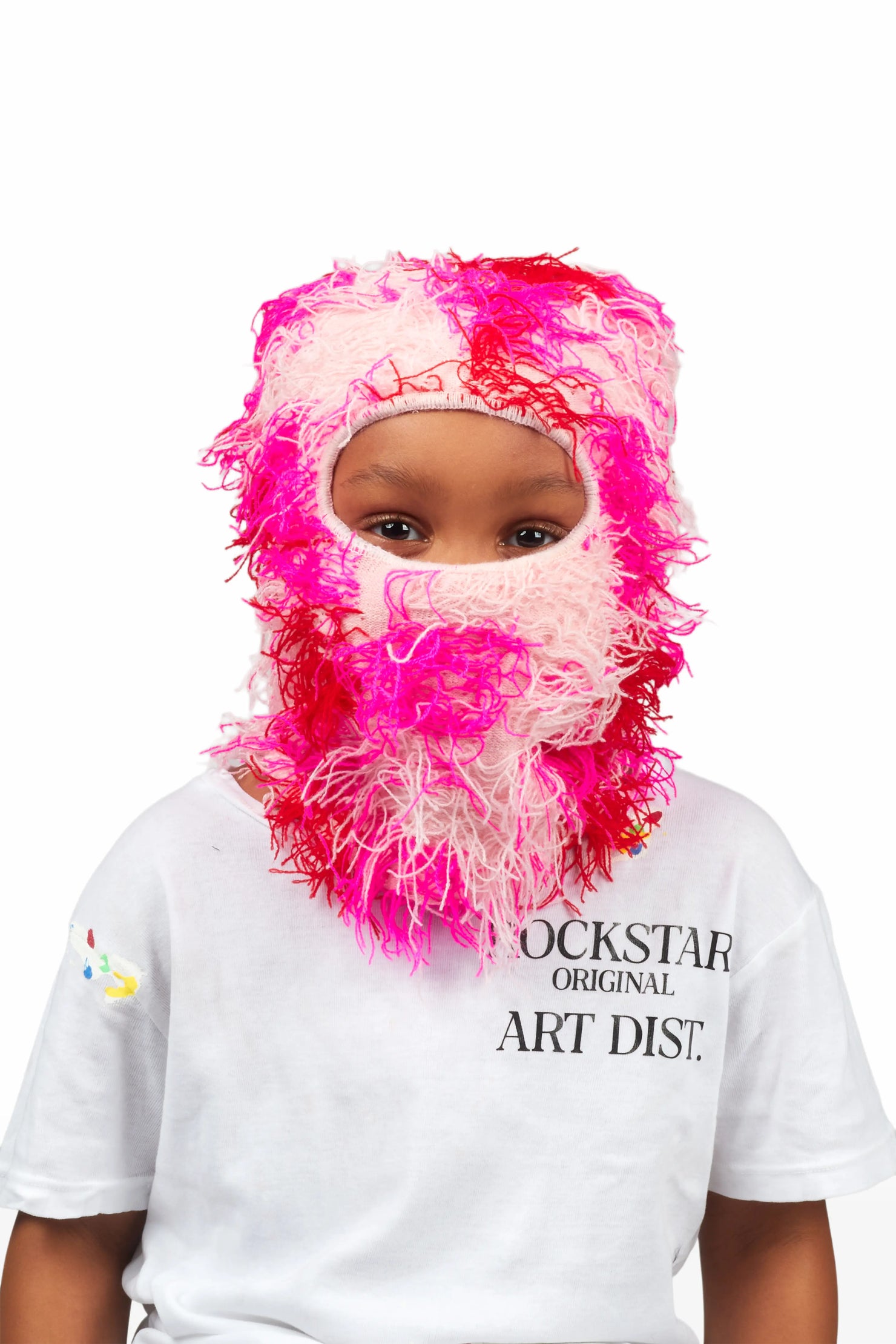 Girls Ottie Pink Fuzzy Ski Mask