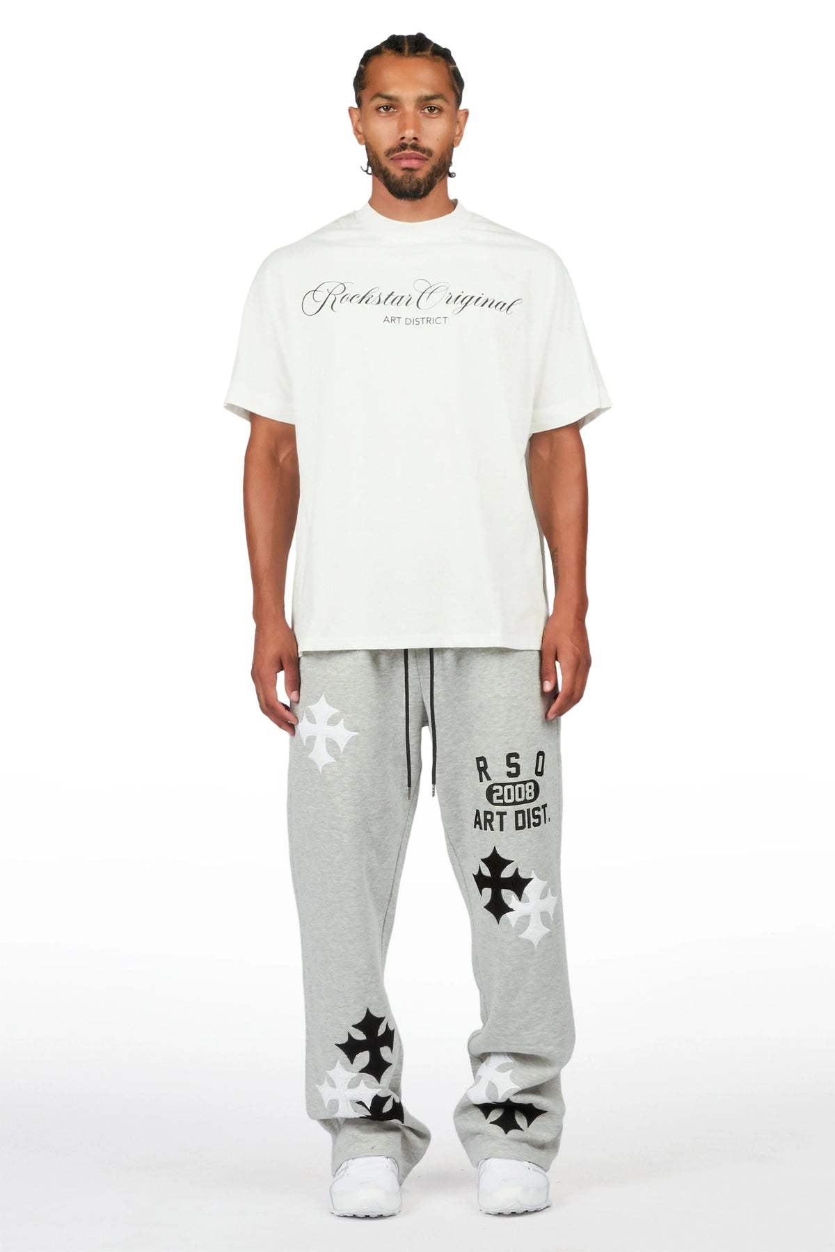 Acacius Heather Grey Relaxed Pant